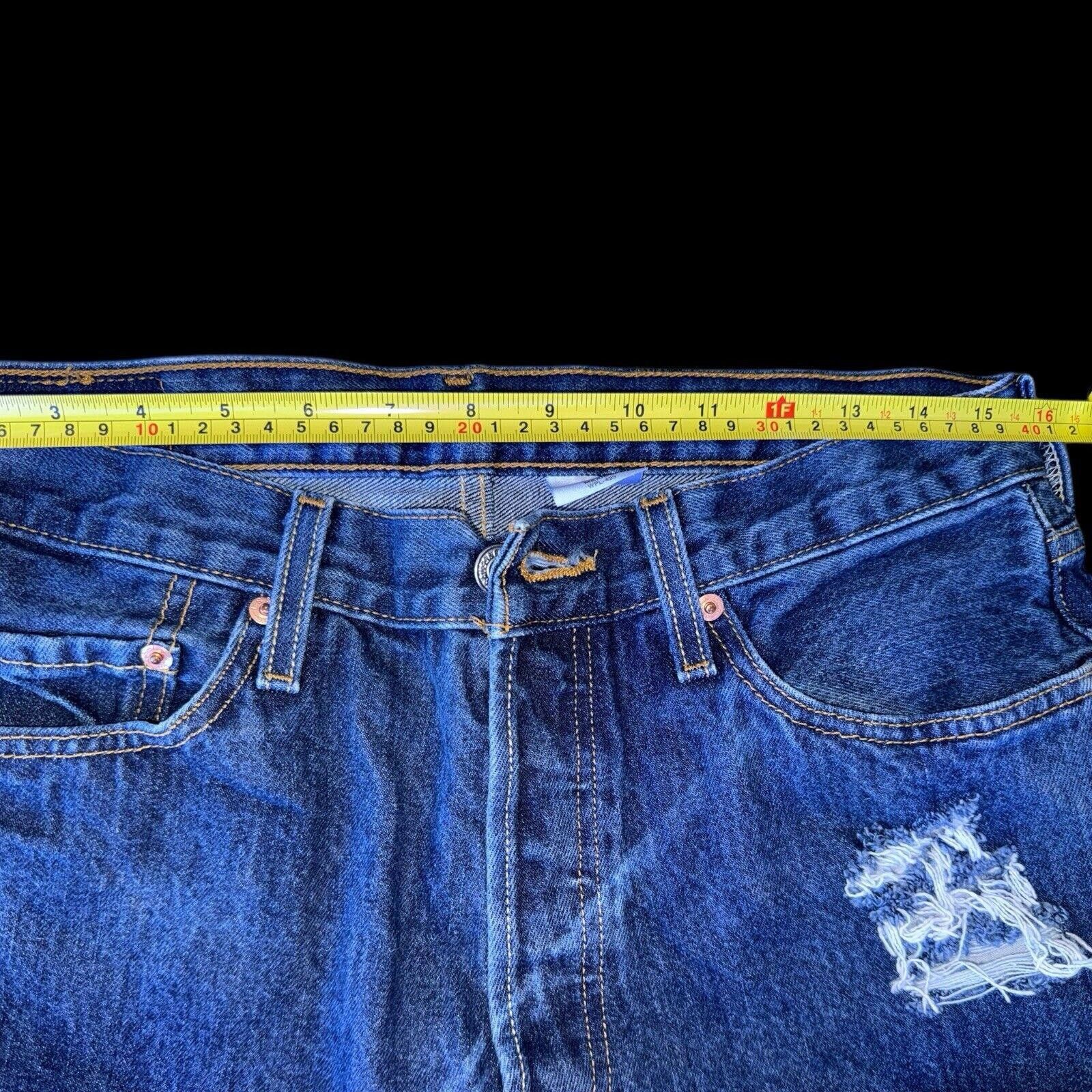 Levi's Levi's 501 Button Fly High Rise Cut Off Jean Shorts 33 Size 32" / US 10 / IT 46 - 8 Thumbnail