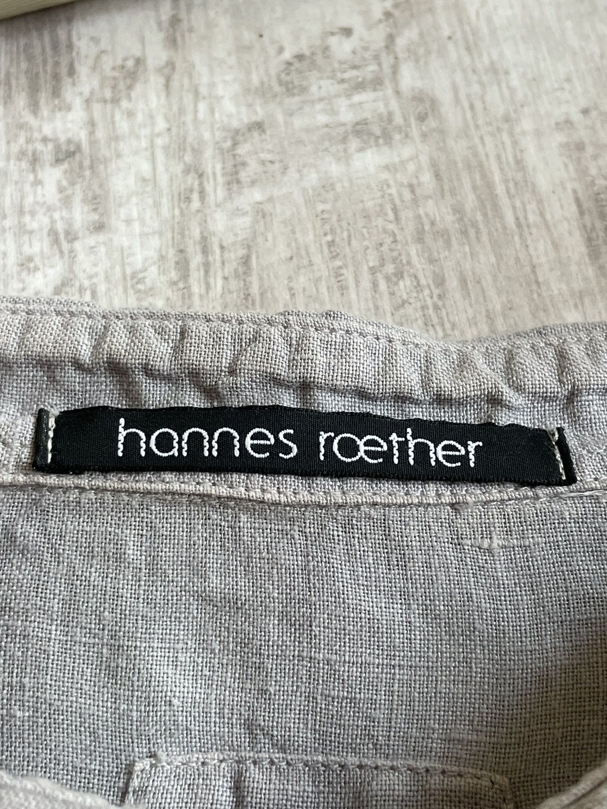 hannes roether Hannes Roether Linen Shirt Button Up Avant Garde RARE Size US XL / EU 56 / 4 - 8 Thumbnail