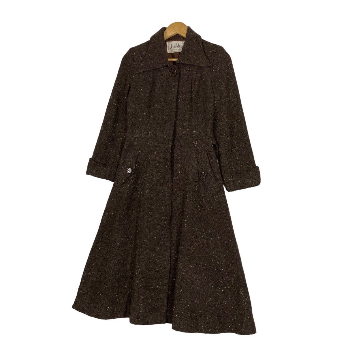 Japanese Brand JAN MELL LONG COAT JACKET FOR WOMEN Size S / US 4 / IT 40 - 2 Thumbnail