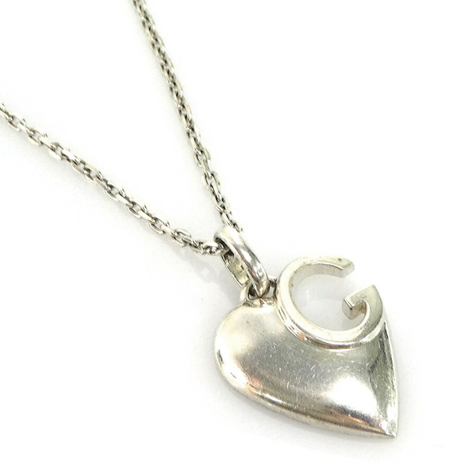 Necklace 925 Gucci Heart Necklace Silver GUCCI Necklace Heart