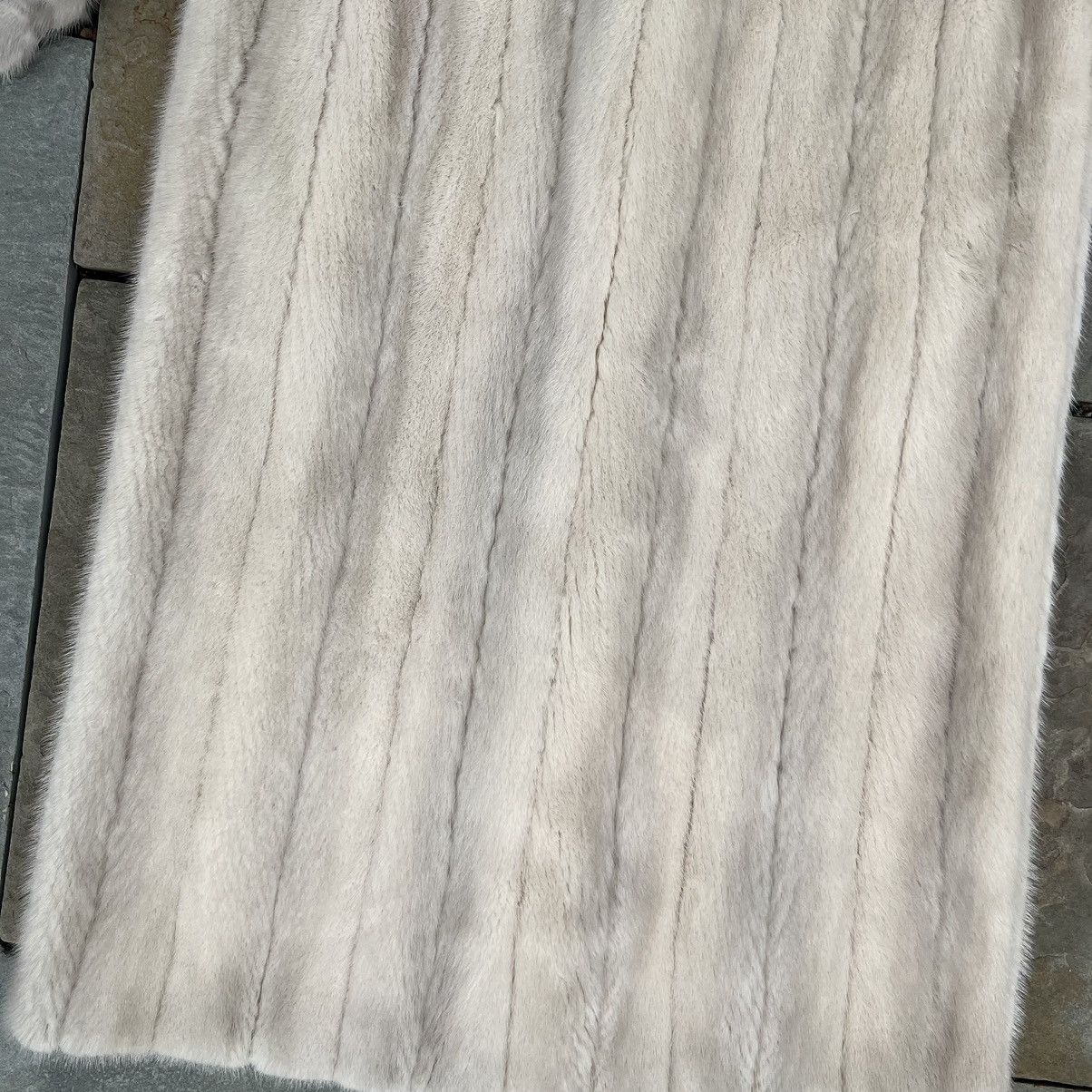 Vintage Vintage 80s Pastel Cream Mink Full Length Fur Coat Size M / US 6-8 / IT 42-44 - 6 Thumbnail