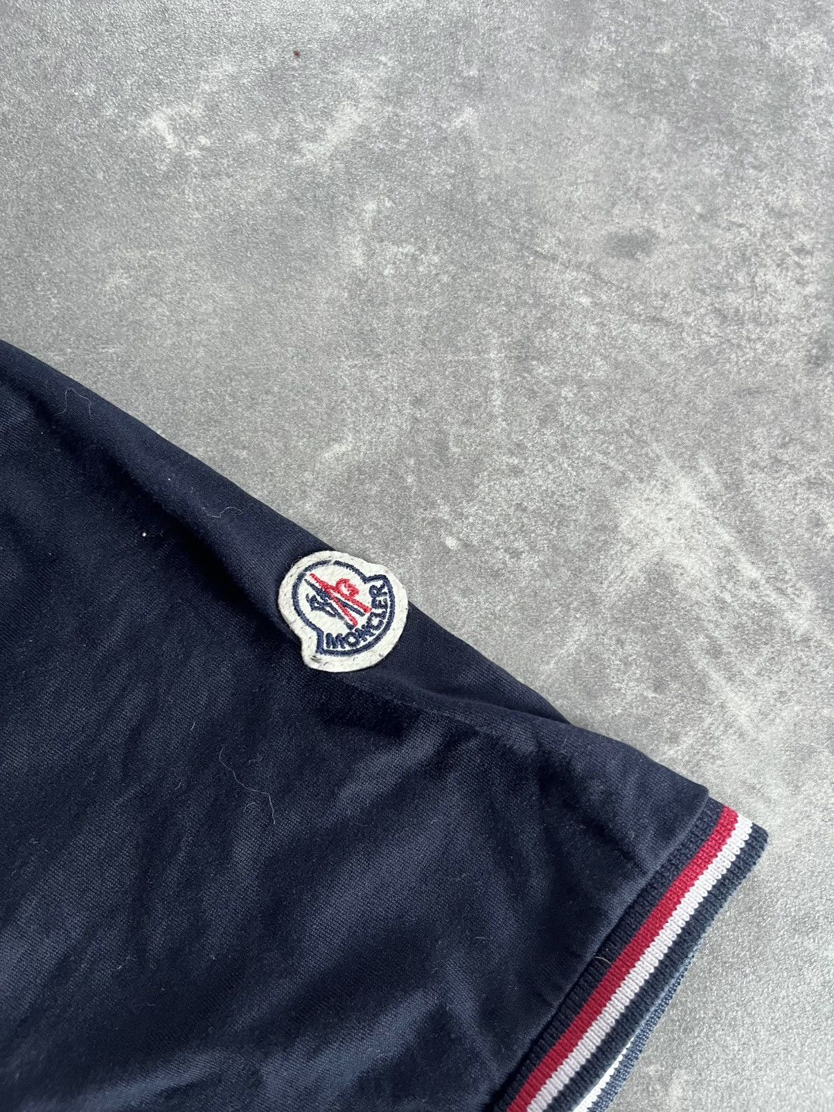 Moncler Moncler Maglia Patch Logo Navy Blue Pocket Tee L XL Size US XL / EU 56 / 4 - 6 Thumbnail