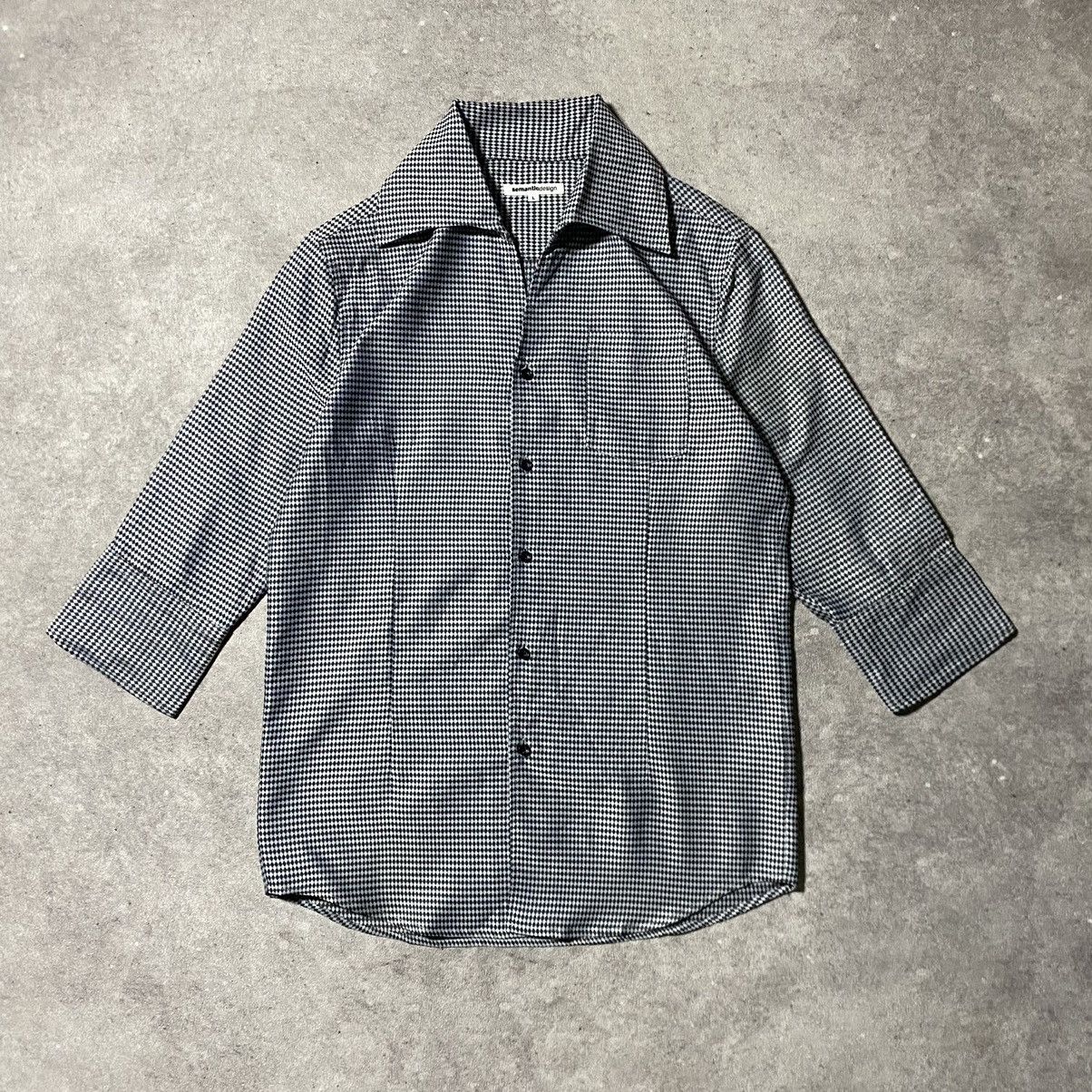 If Six Was Nine Semantic Design Gingham Open Collar Shirt Size US M / EU 48-50 / 2 - 1 Thumbnail