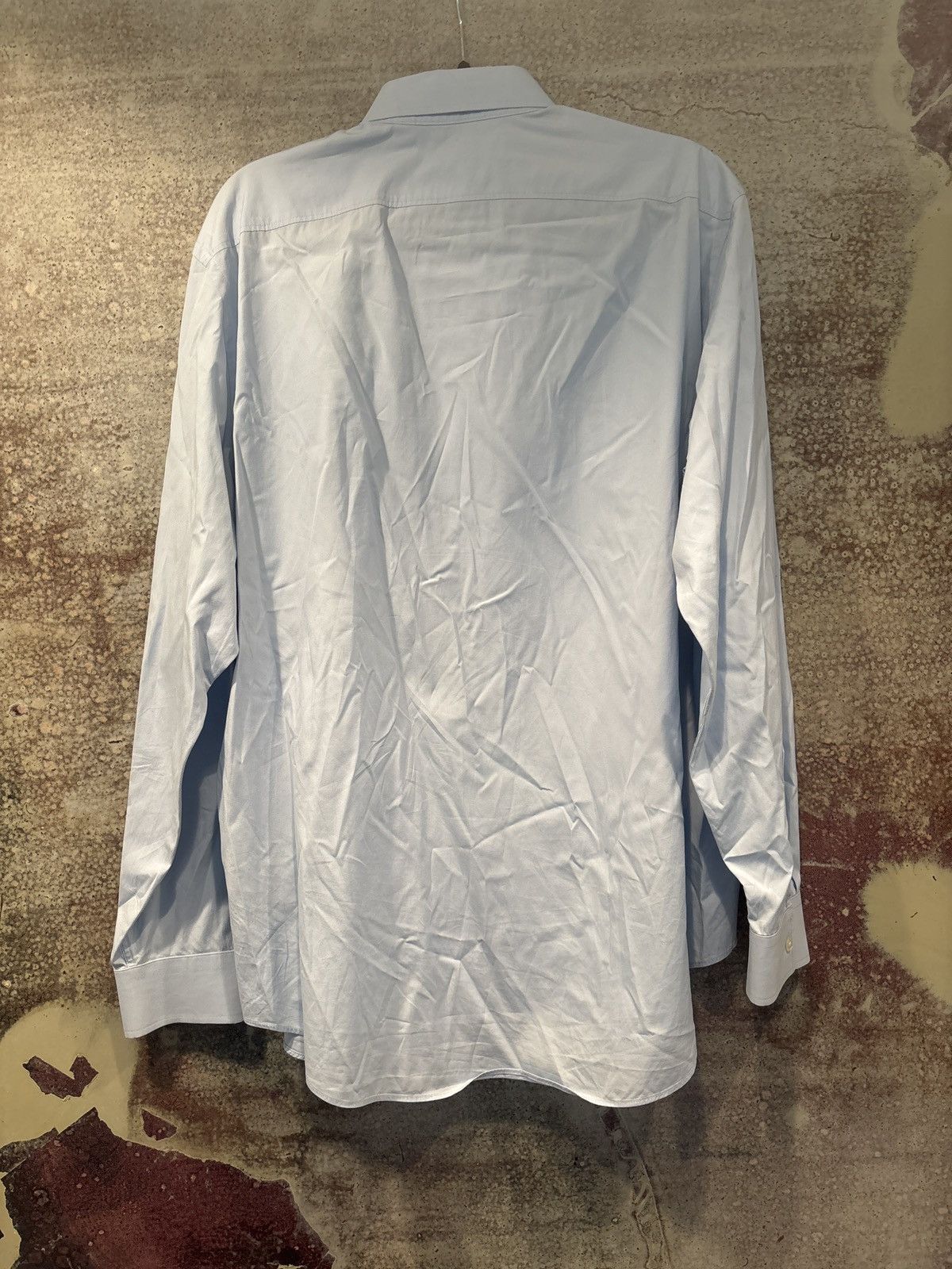 Burberry Light Blue Burberry Button Up Luxury Barely Used Shirt Size US XL / EU 56 / 4 - 2 Thumbnail