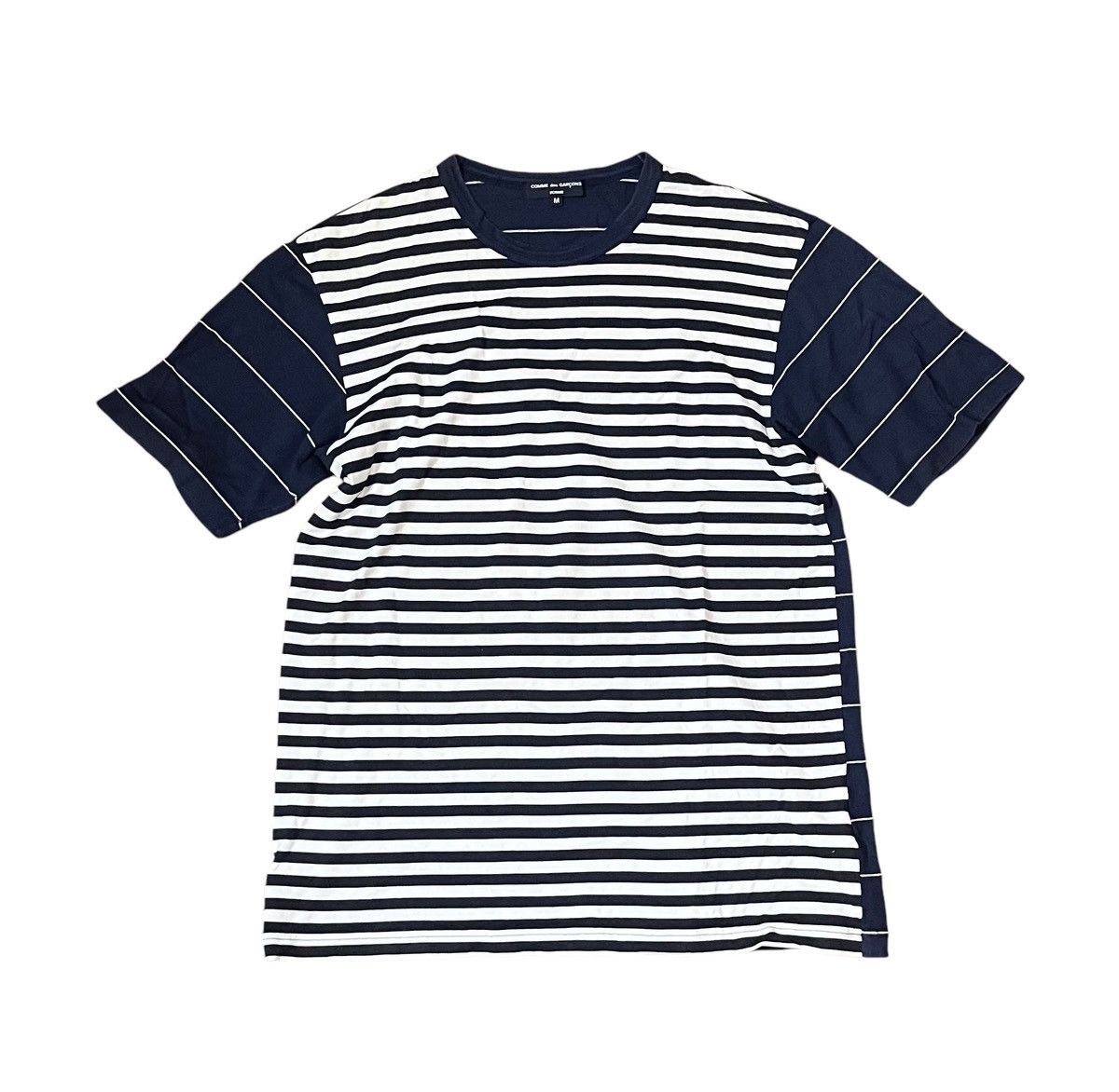 Comme des Garcons × Comme des Garcons Homme × Comme des Garcons Homme Plus TAX FREE 🇺🇸 Cdg homme AD2018 two tone striped tee Size US M / EU 48-50 / 2 - 1 Thumbnail