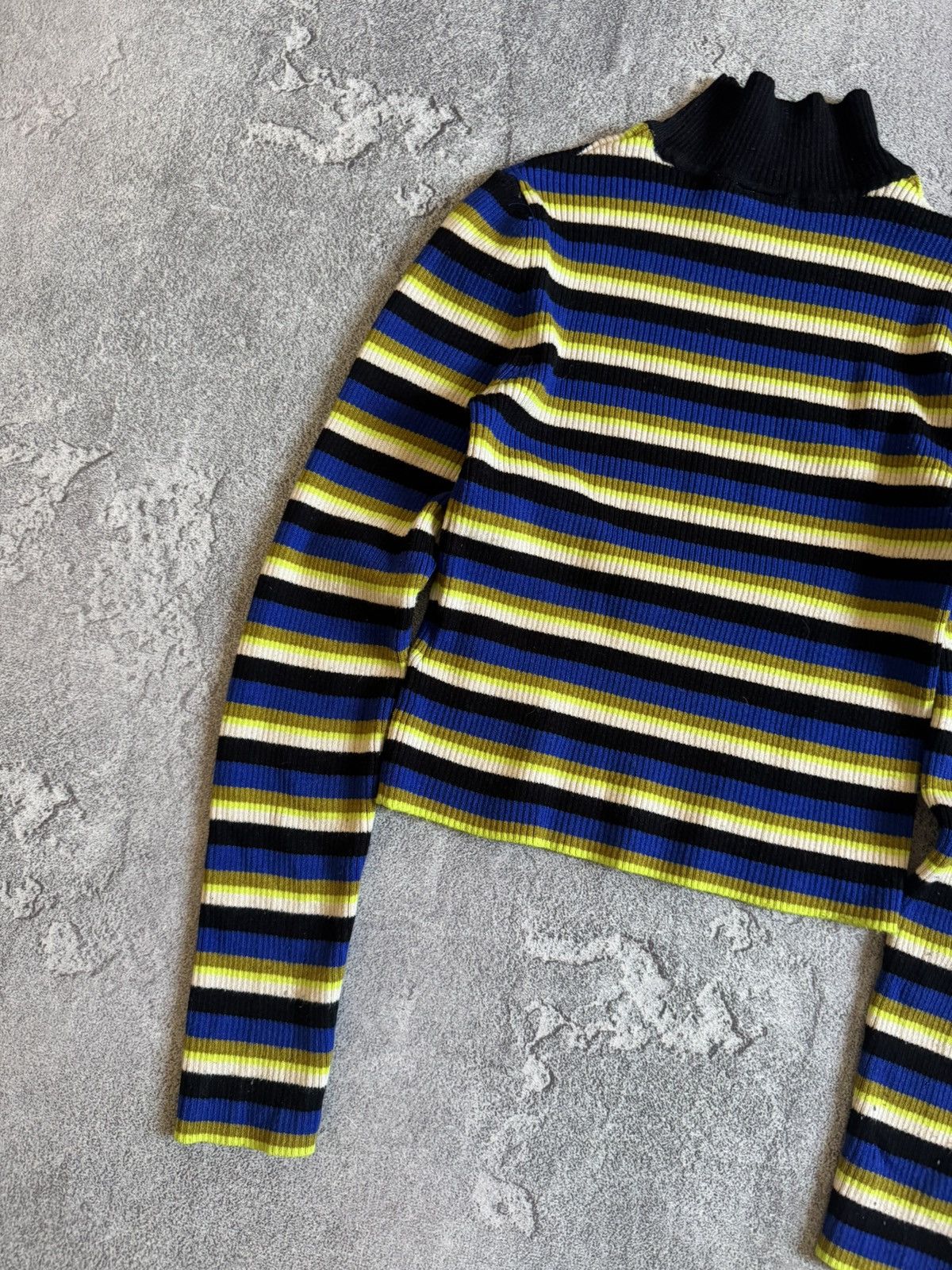 Kangol Kangol x H&M striped turtleneck sweater pullover jumper Size S / US 4 / IT 40 - 8 Thumbnail