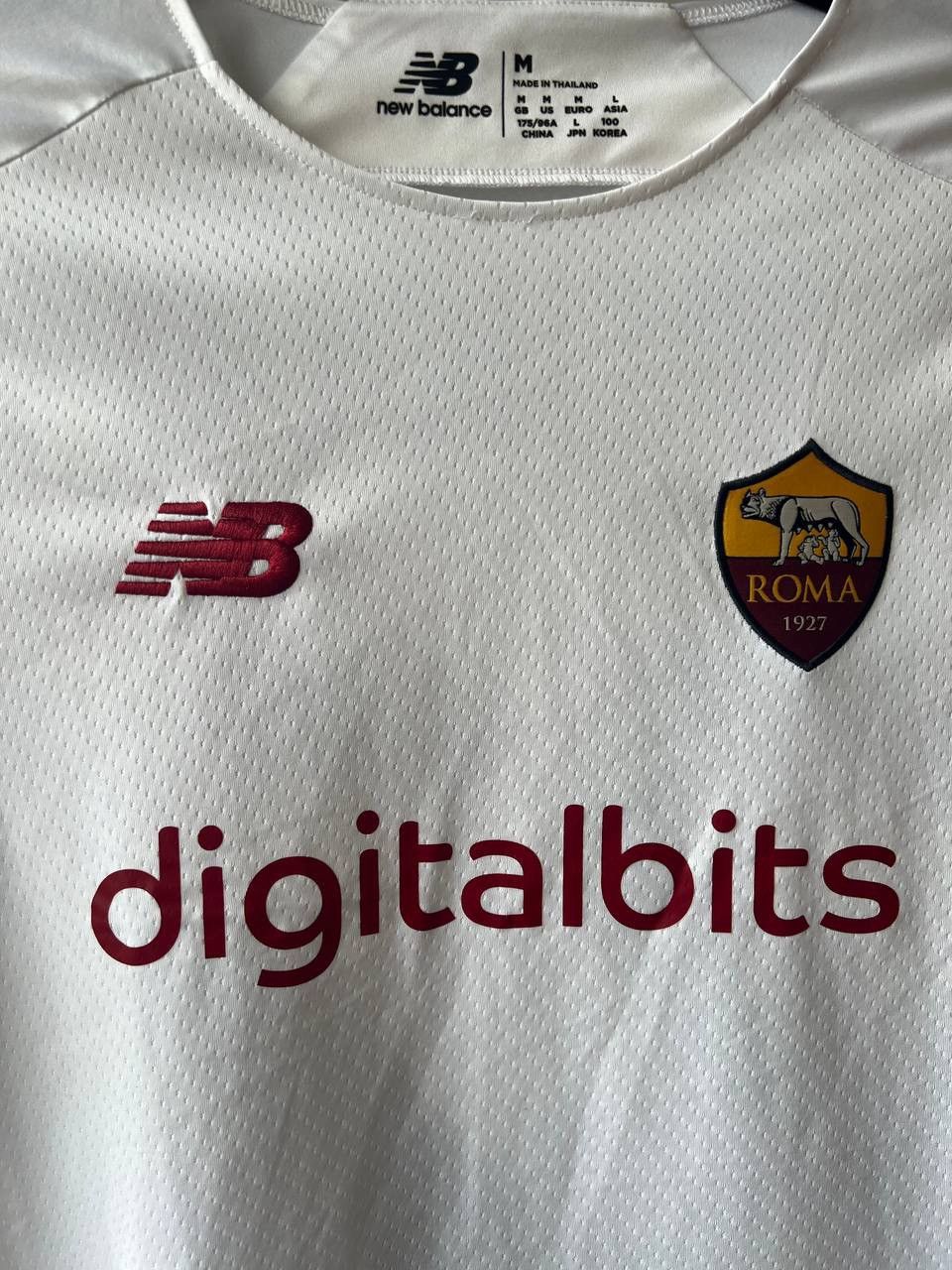 New Balance 2021/22 AS ROMA #22 ZANIOLO AWAY SOCCER JERSEY SHIRT SZ M Size US M / EU 48-50 / 2 - 5 Thumbnail