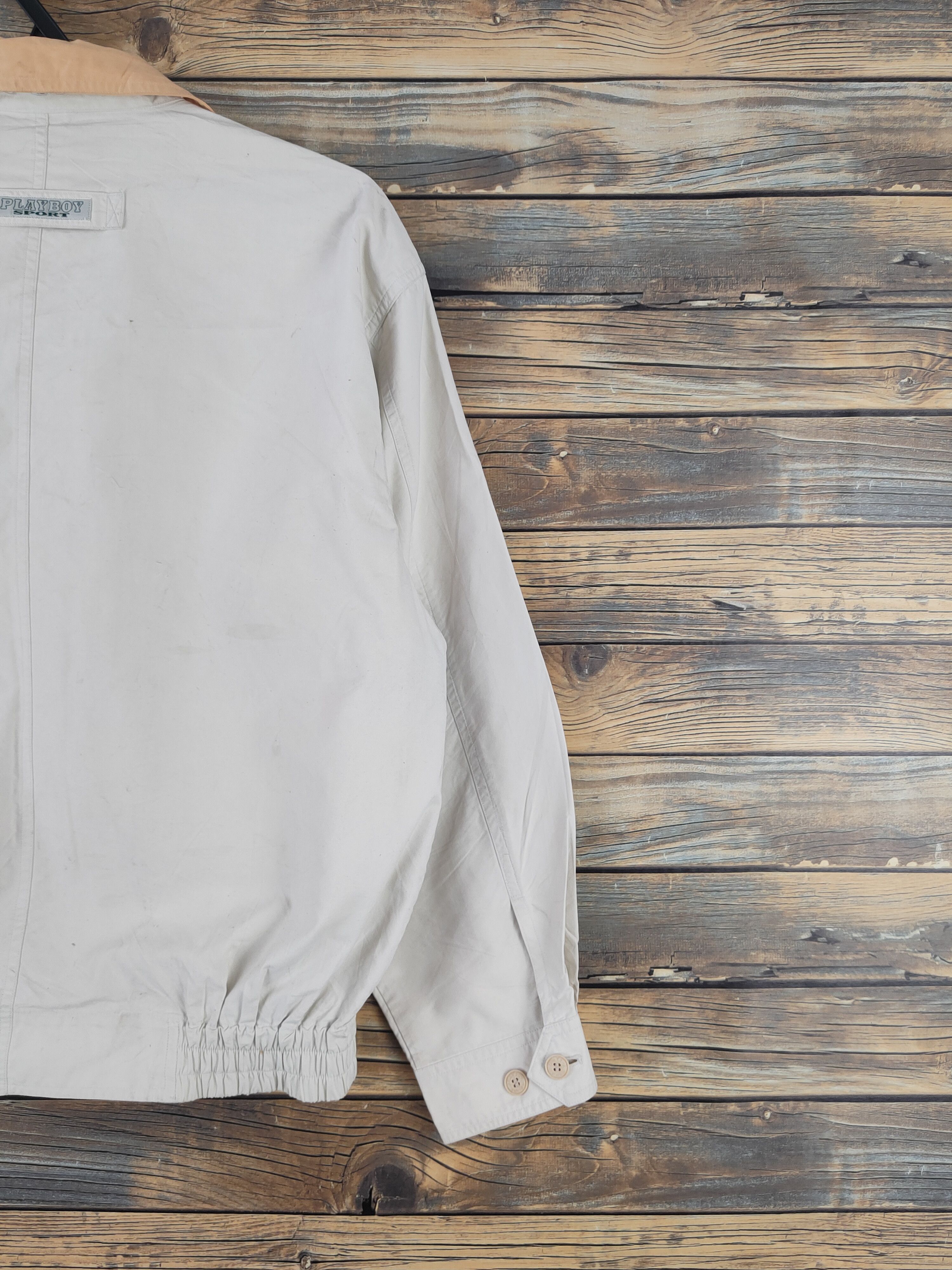 Playboy Playboy vintage Ivory Sportswear Bombers jacket #W2250 Size US S / EU 44-46 / 1 - 11 Thumbnail