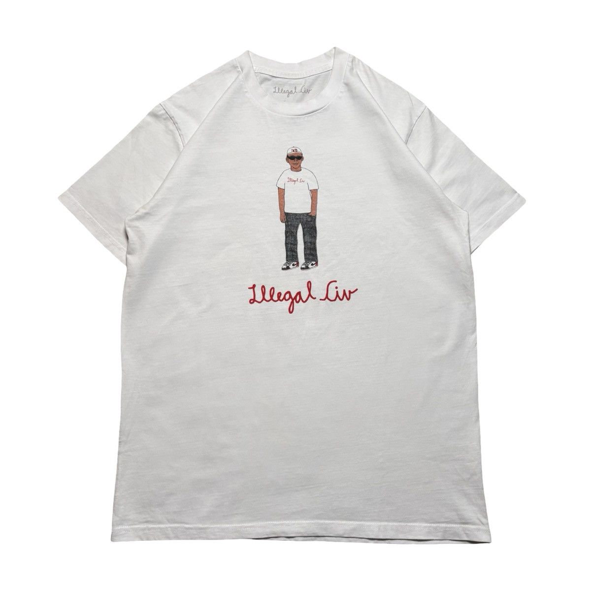 Other Illegal Civilization Alex Midler Large White Skater T Shirt Size US L / EU 52-54 / 3 - 1 Thumbnail