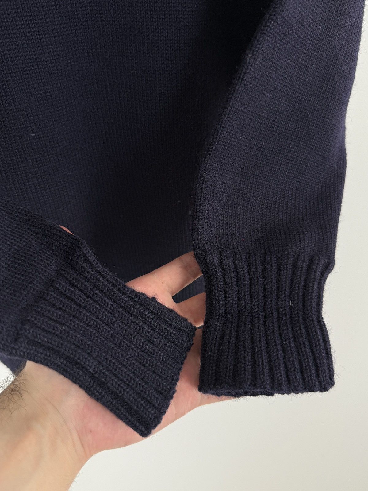 Le Tricoteur Guernsey 1980’s Vintage Jonelle DP Traditional Knit Guernsey Sweater Size L / US 10 / IT 46 - 6 Thumbnail