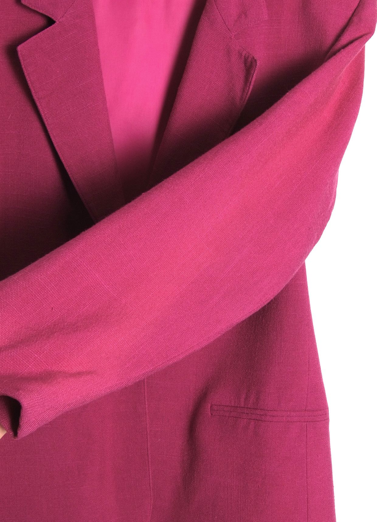 Dior Vintage Christian Dior Crimson Pink Blazer Jacket Size L / US 10 / IT 46 - 8 Thumbnail