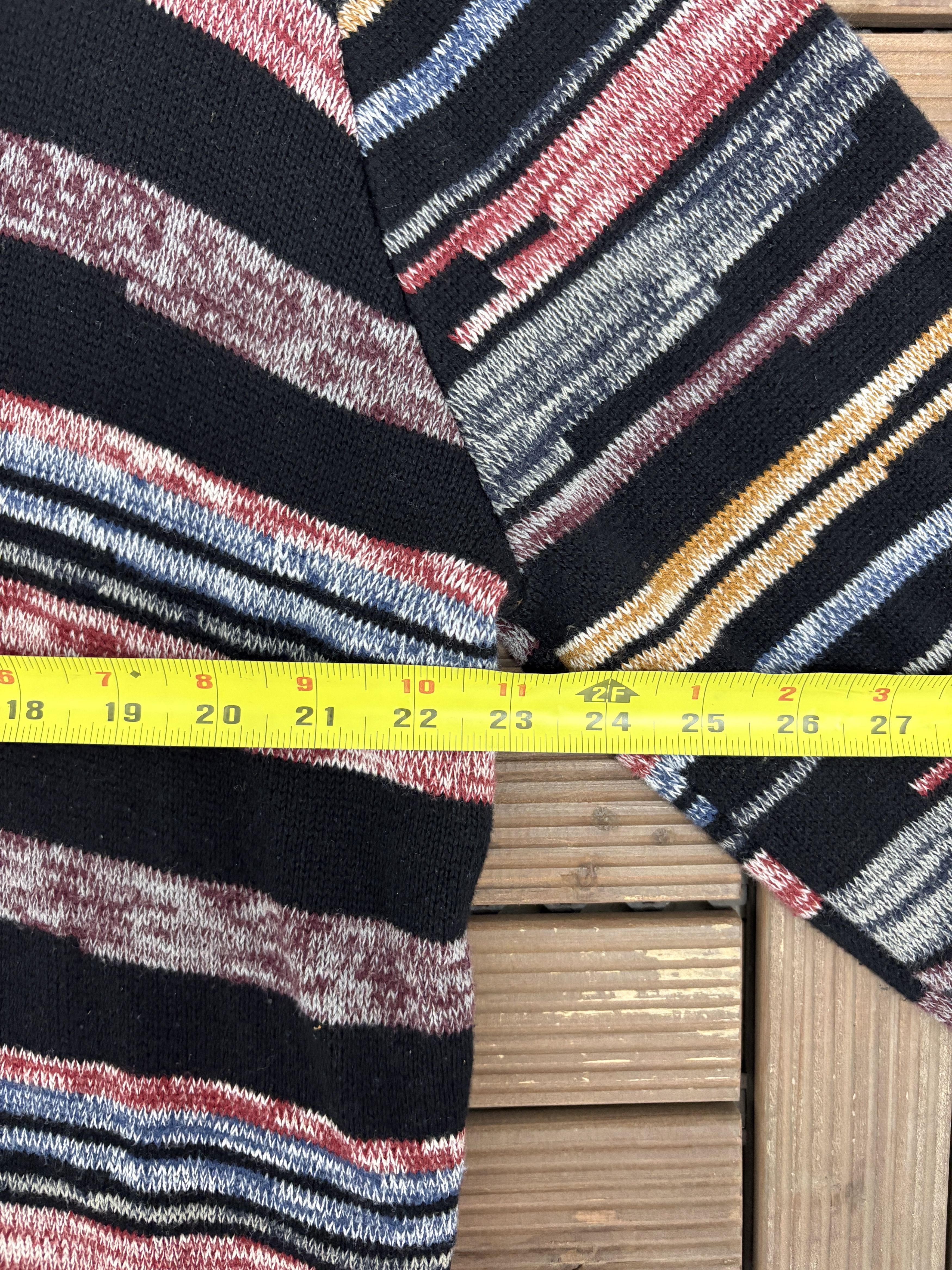 Sears Jermyn & Bond Abstract Vintage Black Knit Sweater Size US XL / EU 56 / 4 - 6 Thumbnail
