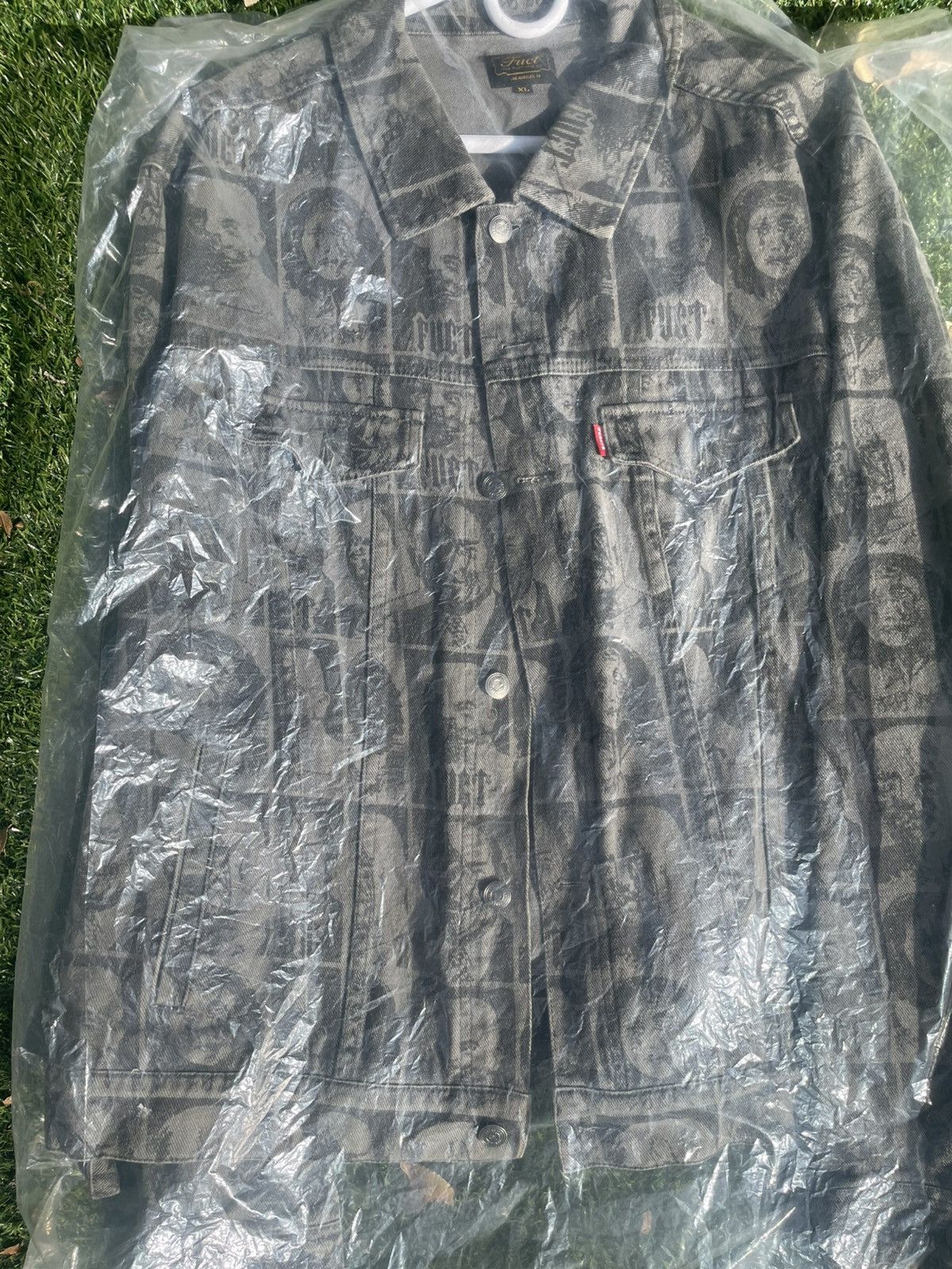 FUCT FUCT “Faces” Black Denim Jacket Size US XL / EU 56 / 4 - 1 Thumbnail