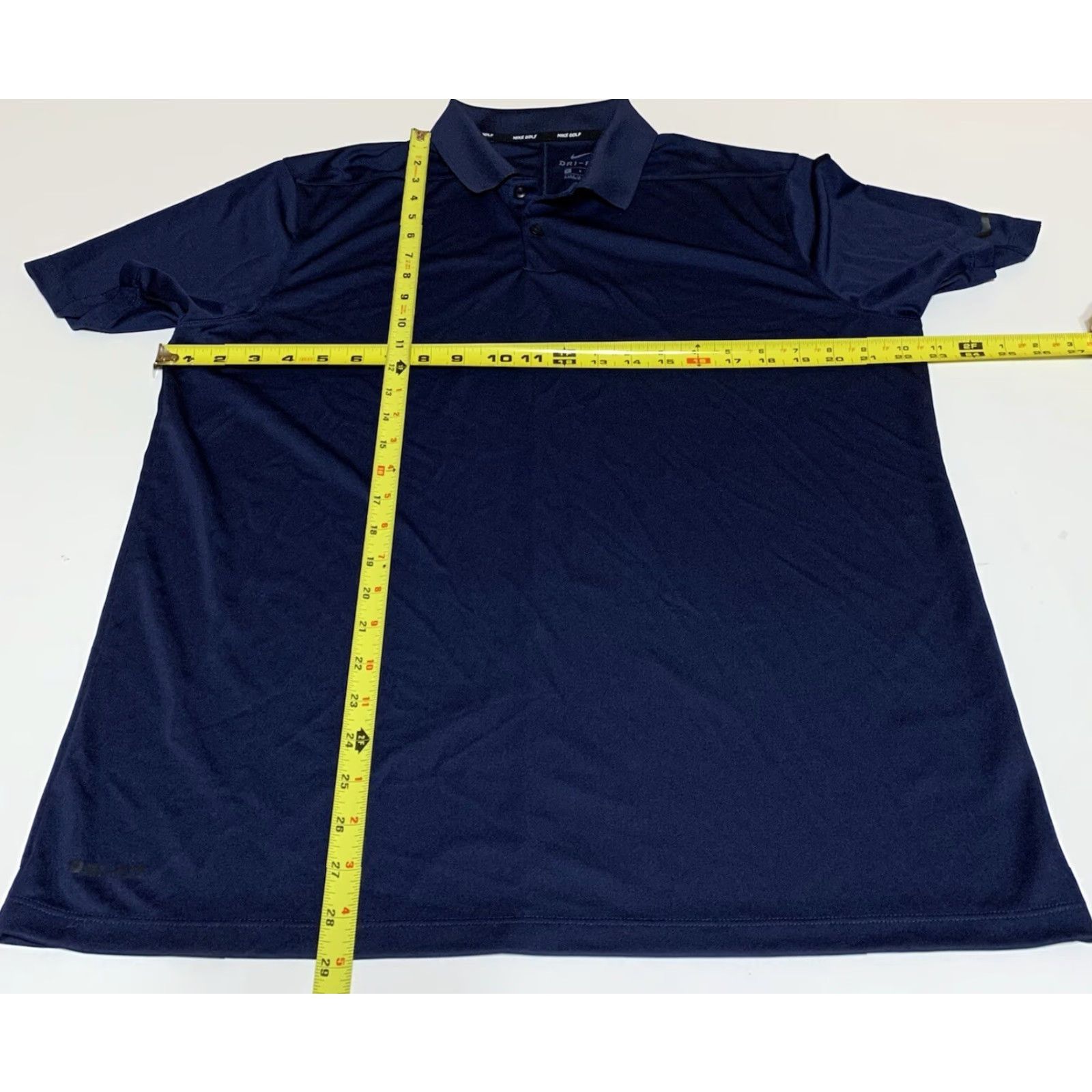 Nike Nike Golf Polo Shirt L Blue Dri-Fit Button-Up Short Sleeve Mens Regular Logo 100 % Recycled Polyester Size US L / EU 52-54 / 3 - 4 Thumbnail