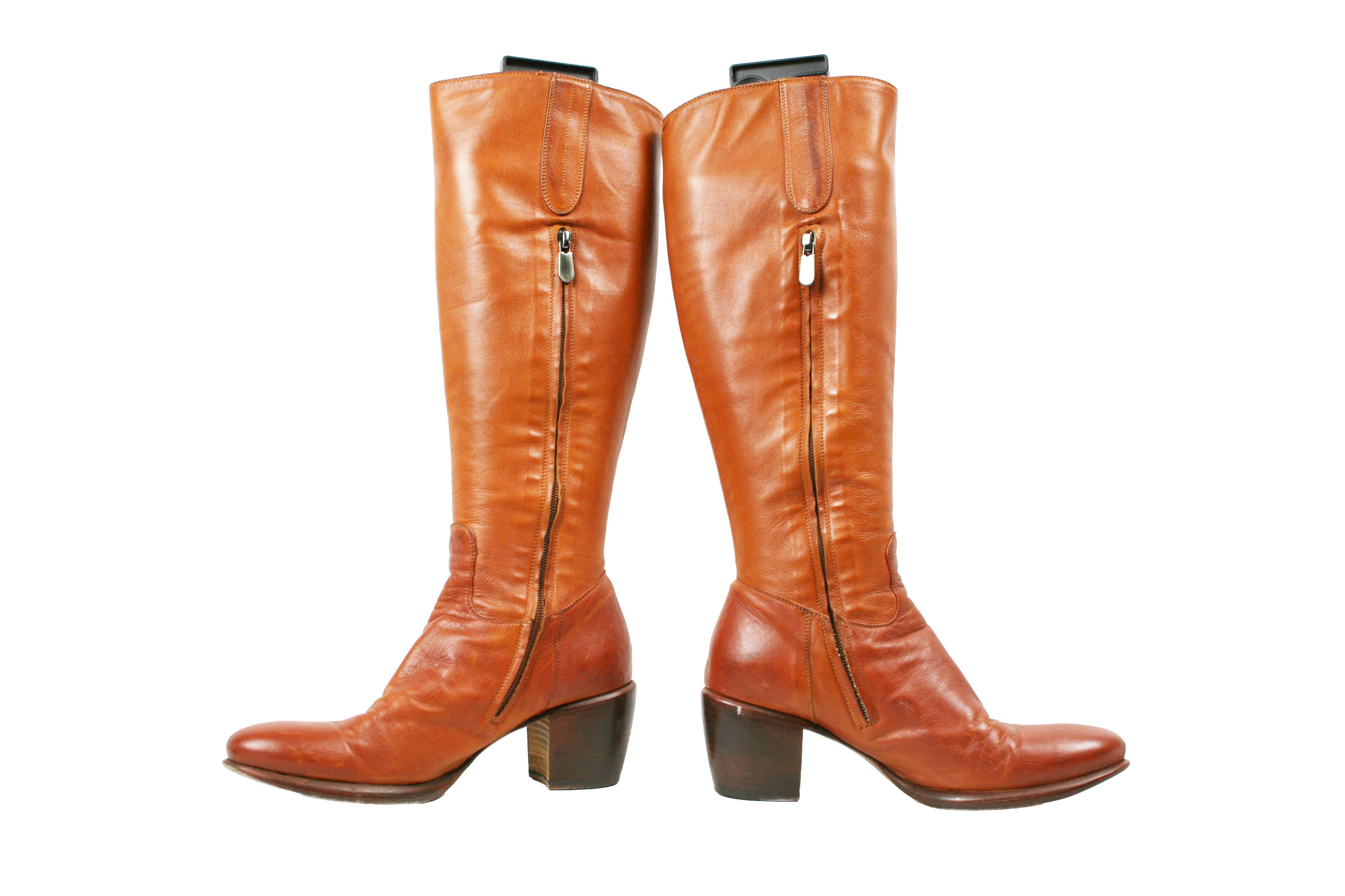 Principe Principe Di Bologna 00S Knee High Riding Boots Vintage Size US 6 / IT 36 - 13 Thumbnail