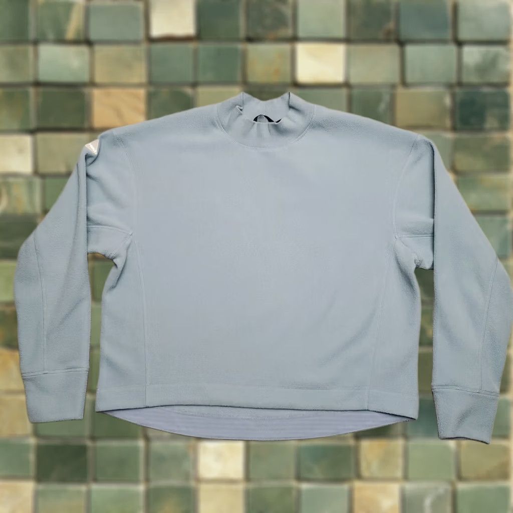 Vintage Hoka One Fleece Pullover Womens Medium Blue Long Sleeve Casual Top Thumb Holes Size M / US 6-8 / IT 42-44 - 1 Thumbnail