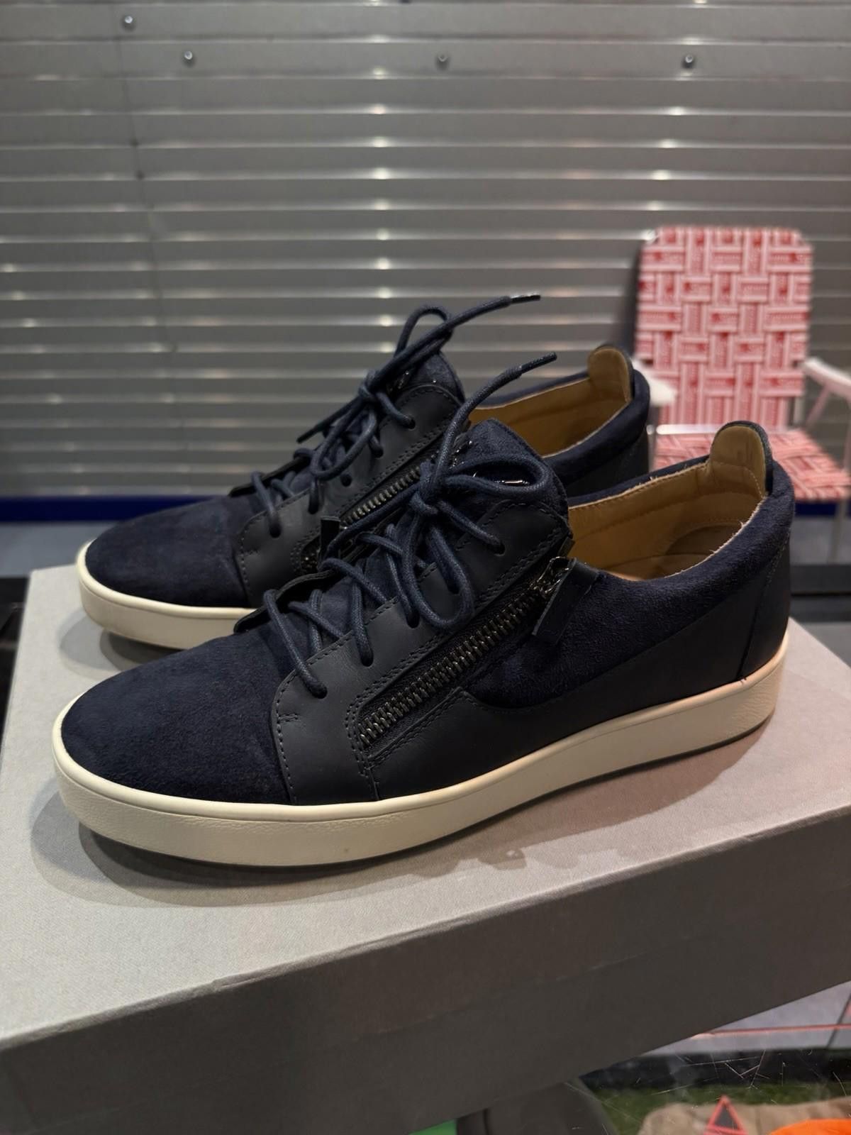 Giuseppe Zanotti Giuseppe Zanotti Frankie Blue Sneakers Size 42EU/9US Size US 9 / EU 42 - 7 Thumbnail
