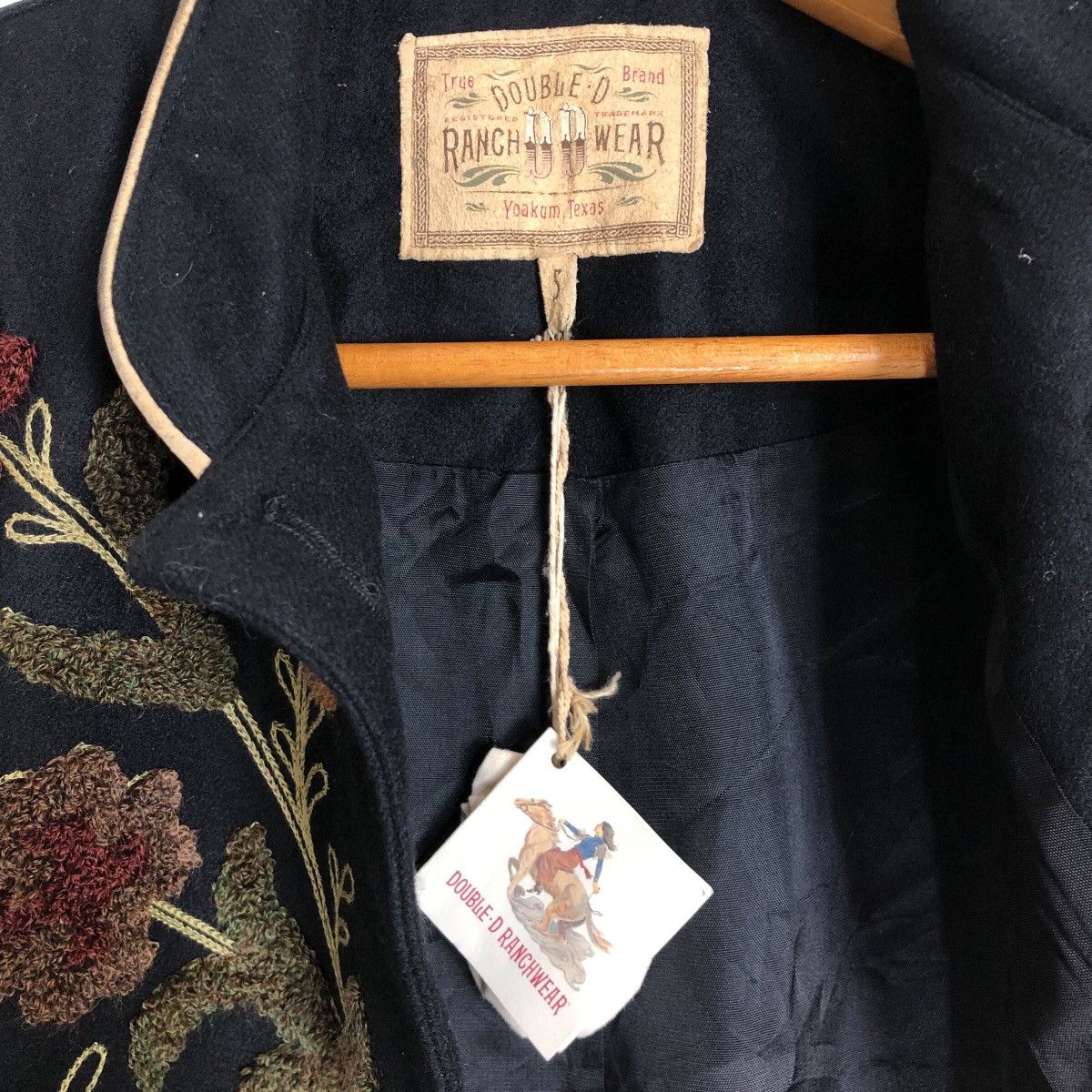 Cowboy Equipment Vintage 90s Double D Ranch Wear Wool Cowgirl Fringe Jacket Size S / US 4 / IT 40 - 12 Thumbnail