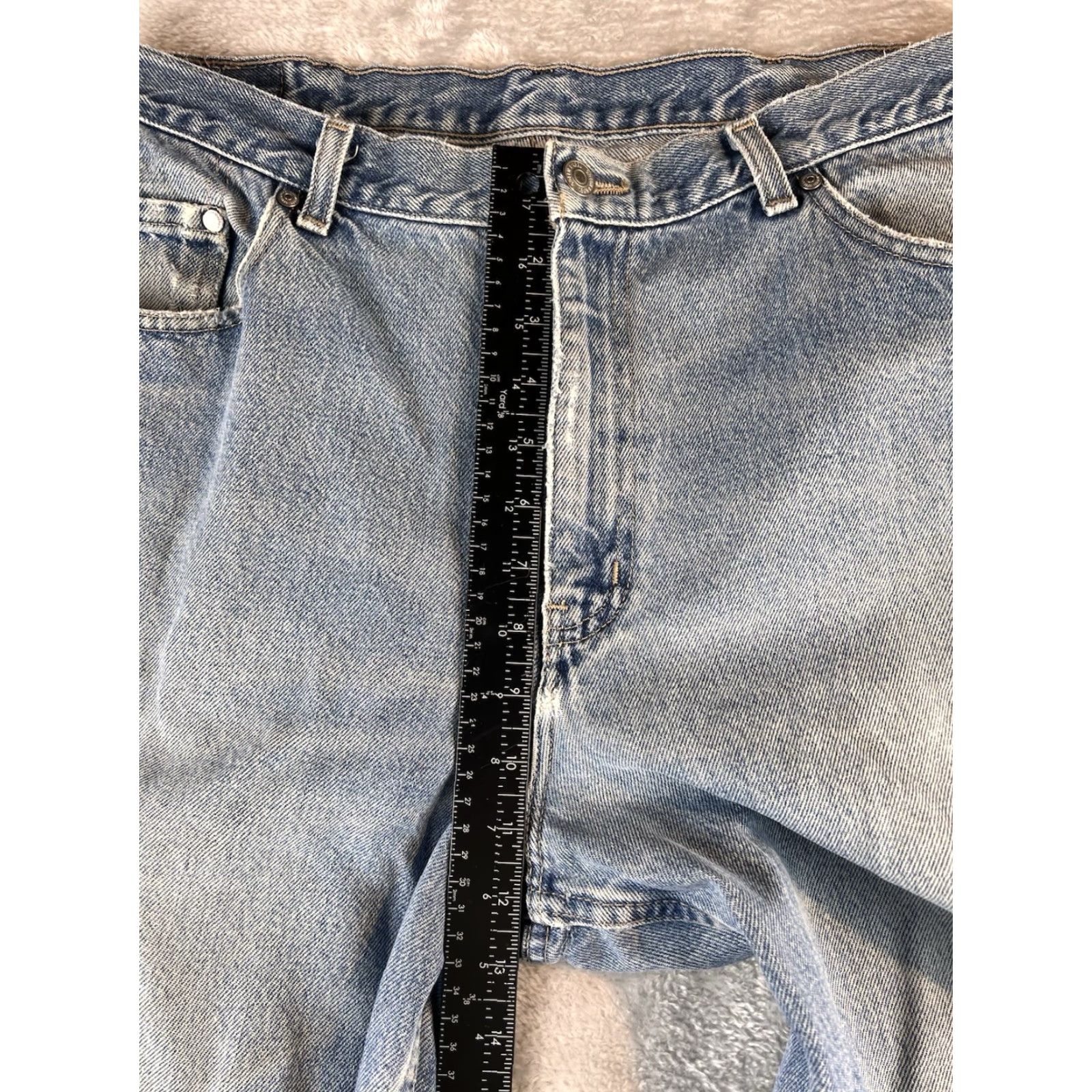 Denime VINTAGE Vivaldi Jeanswear Jeans Mens 34x27 Blue Distressed Medium Wash Denim 80s 90s Size US 34 / EU 50 - 5 Thumbnail