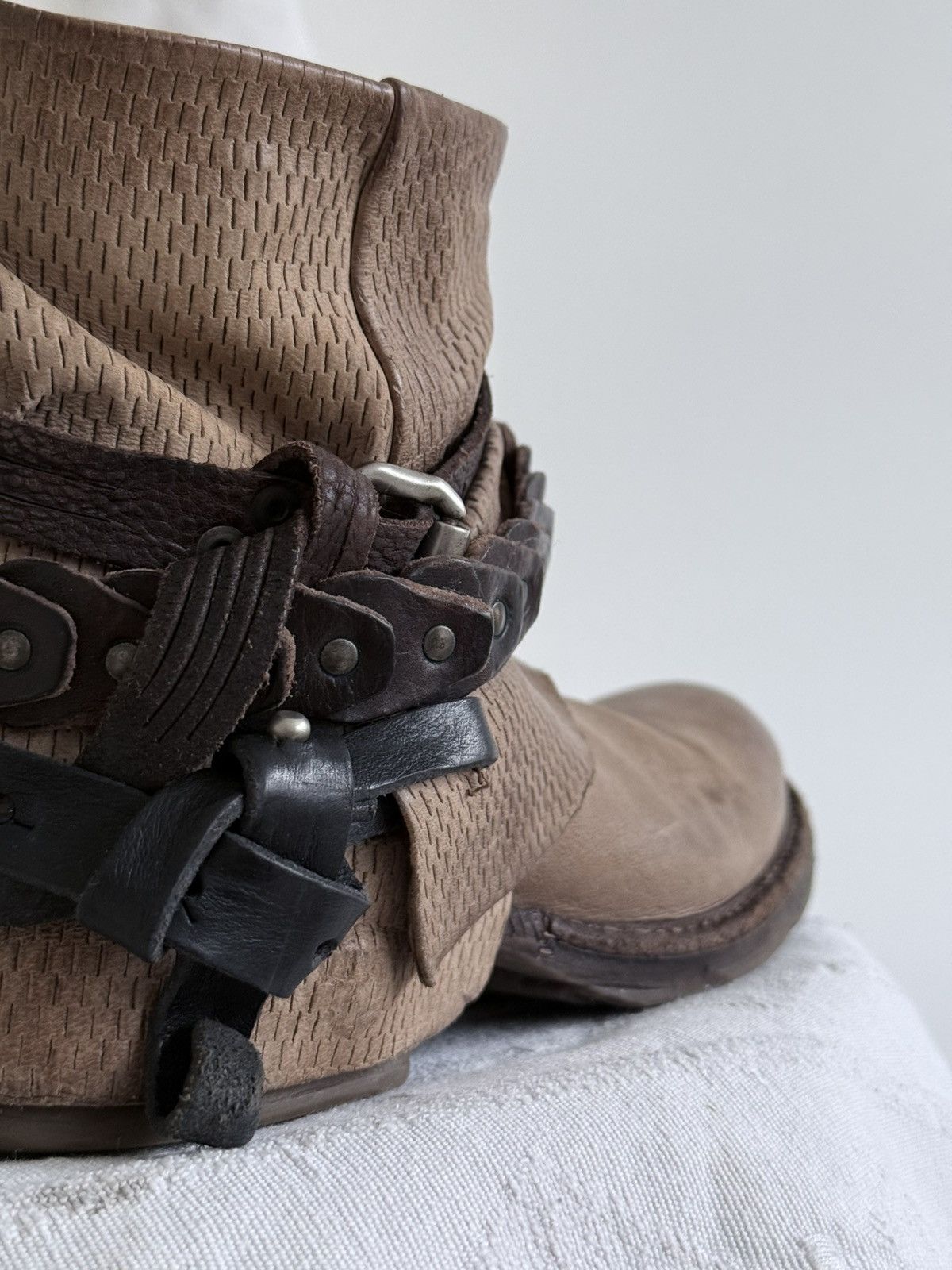 A.S.98 Avant Garde A.S. 98 14th Addiction Style Leather Boots Size US 5.5 / EU 38 - 4 Thumbnail