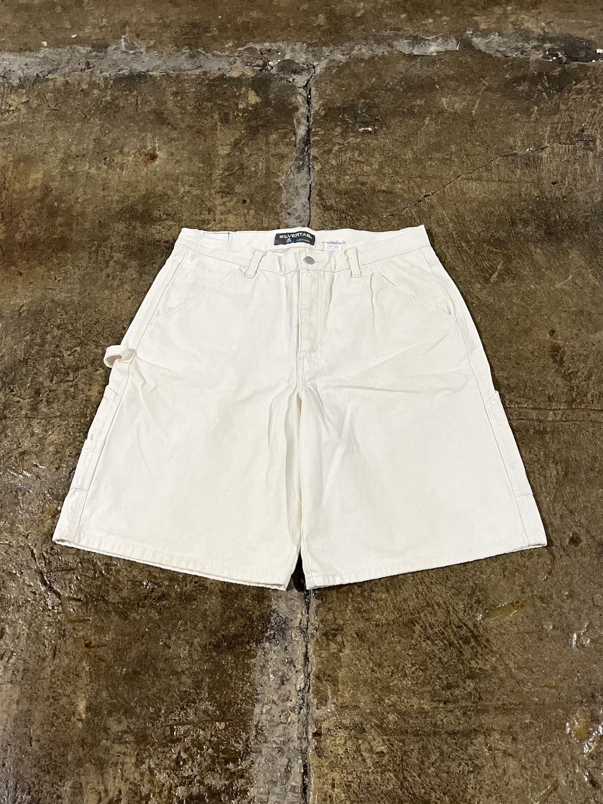 JNCO × Levi's × Vintage Crazy Vintage Levi's SilverTab Carpenter Shorts Baggy Skater Size US 34 / EU 50 - 2 Thumbnail