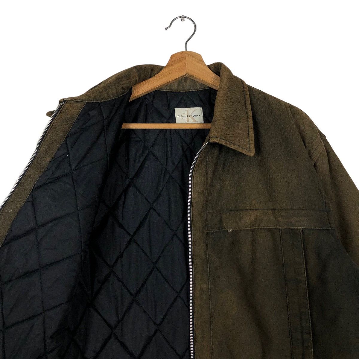 Japanese Brand 🔥90’s Vintage Bomber Jacket Duck Canvas Chore Calvin Klein Size US L / EU 52-54 / 3 - 10 Thumbnail