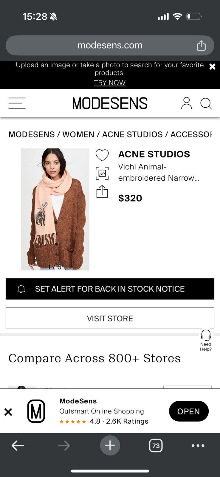 Acne Studios Acne Studios Scarf Size ONE SIZE - 7 Thumbnail
