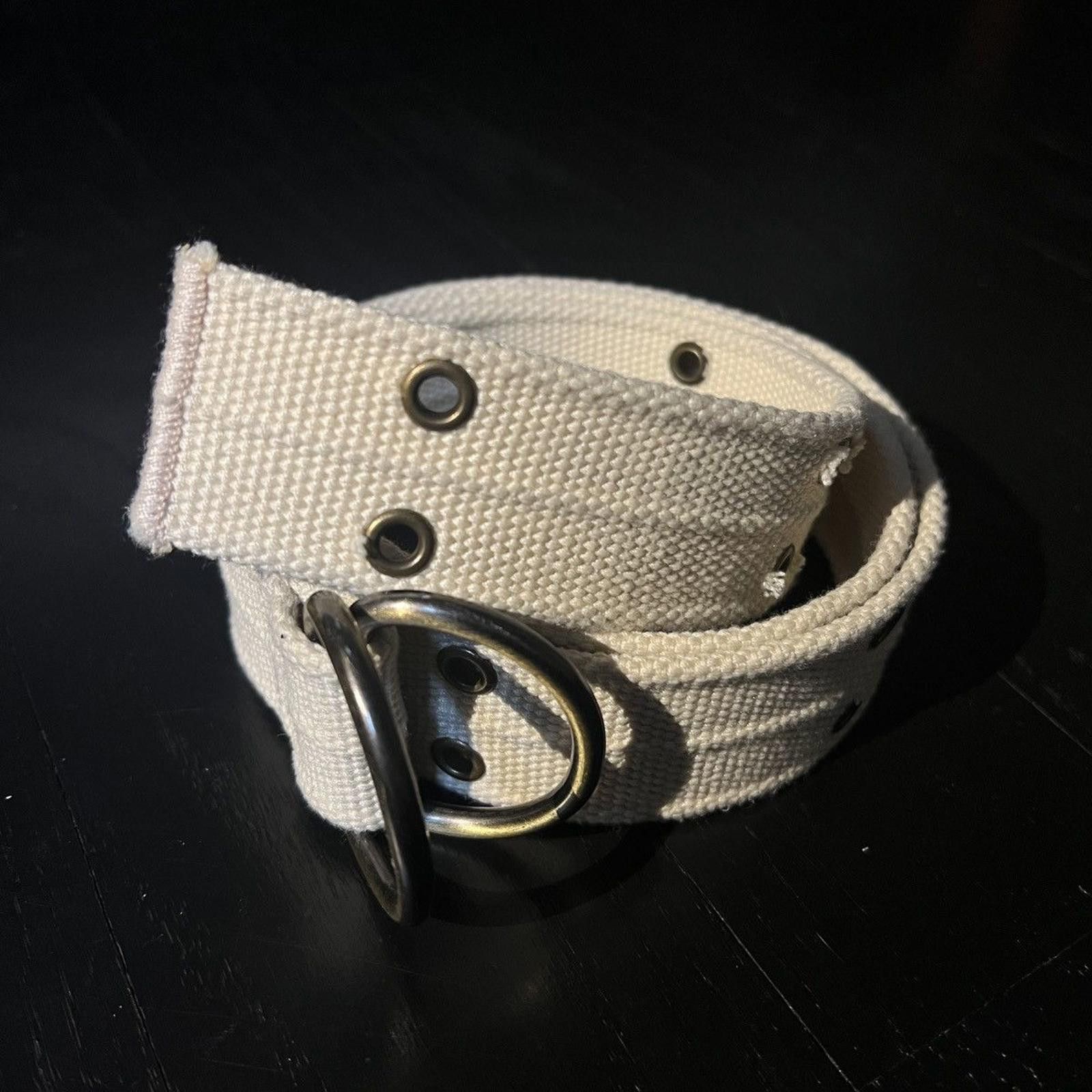 Vintage Vintage Cream D-Ring Punk Belt Size ONE SIZE - 1 Thumbnail