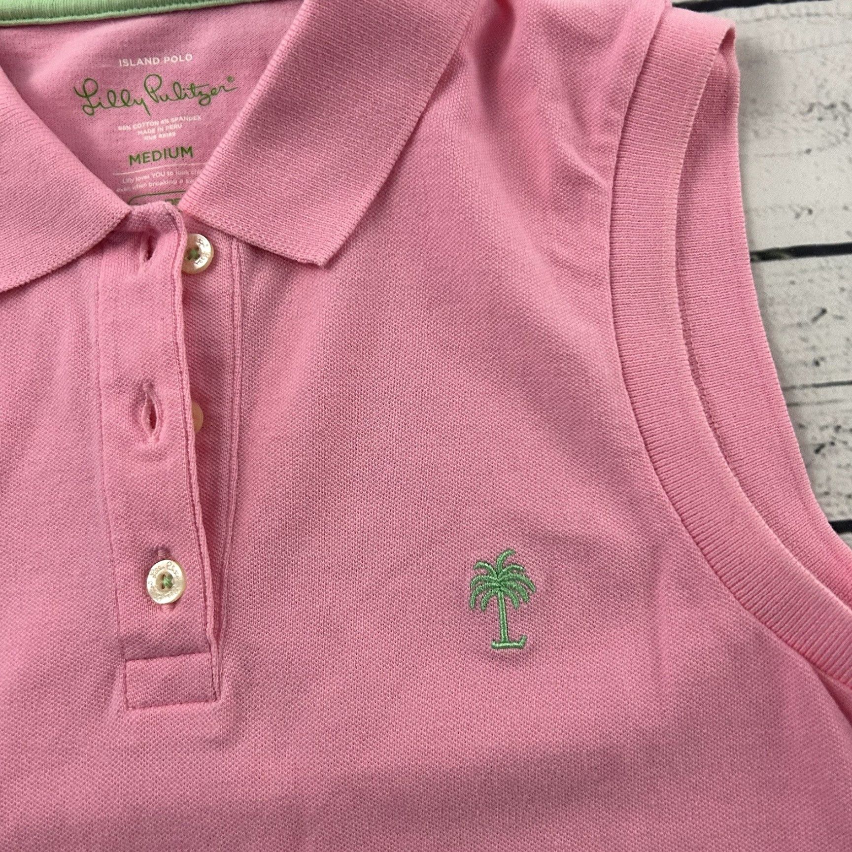 Lilly Pulitzer Lilly Pulitzer Polo Shirt Women's Medium Pink Sleeveless Island Polo Shirt M Pink Womens Lilly Pulitzer Polo Shirt Sleeveless Island Pink M Size M / US 6-8 / IT 42-44 - 3 Thumbnail