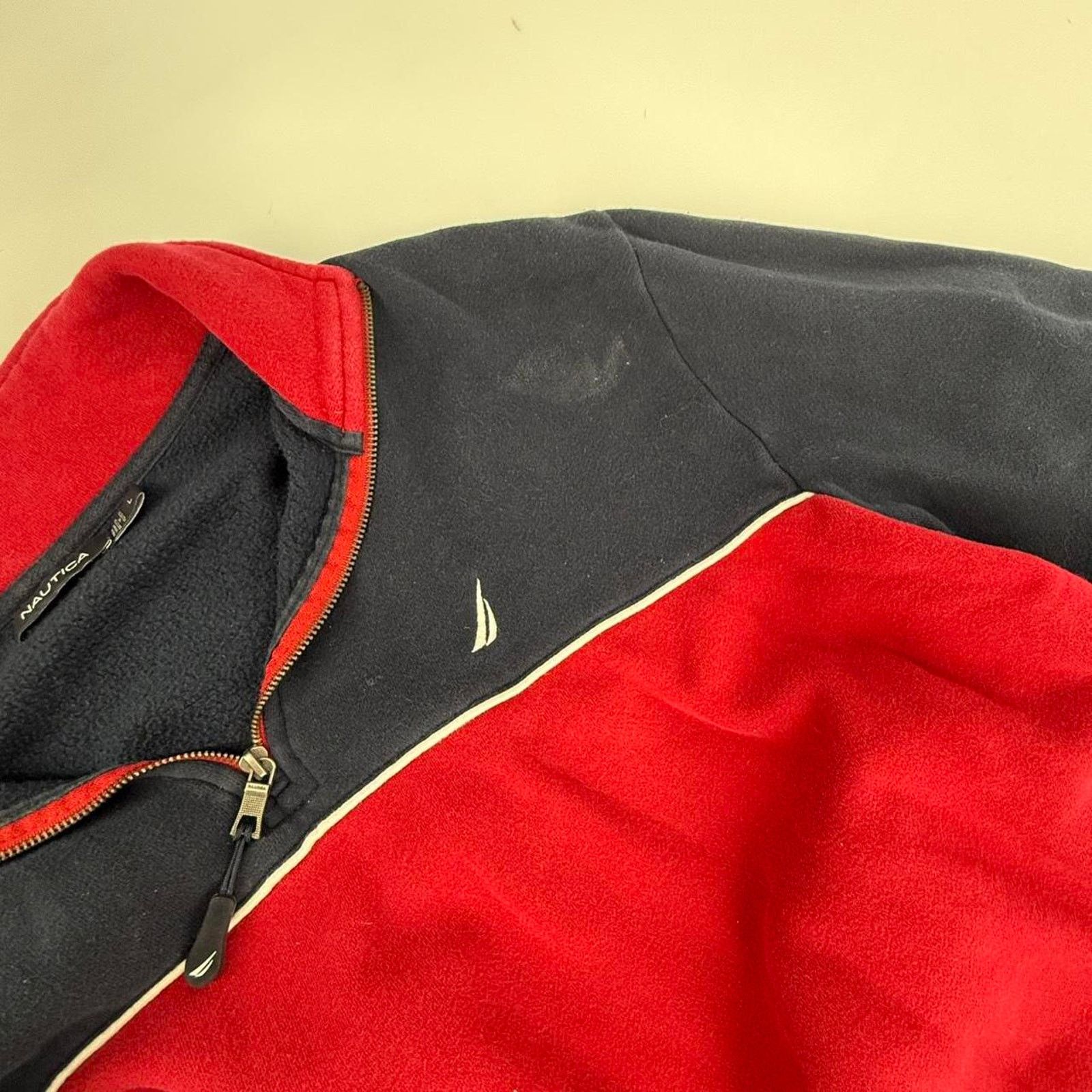Nautica Vintage y2k baggy quarter zip nautica sweatshirt Size US L / EU 52-54 / 3 - 4 Thumbnail