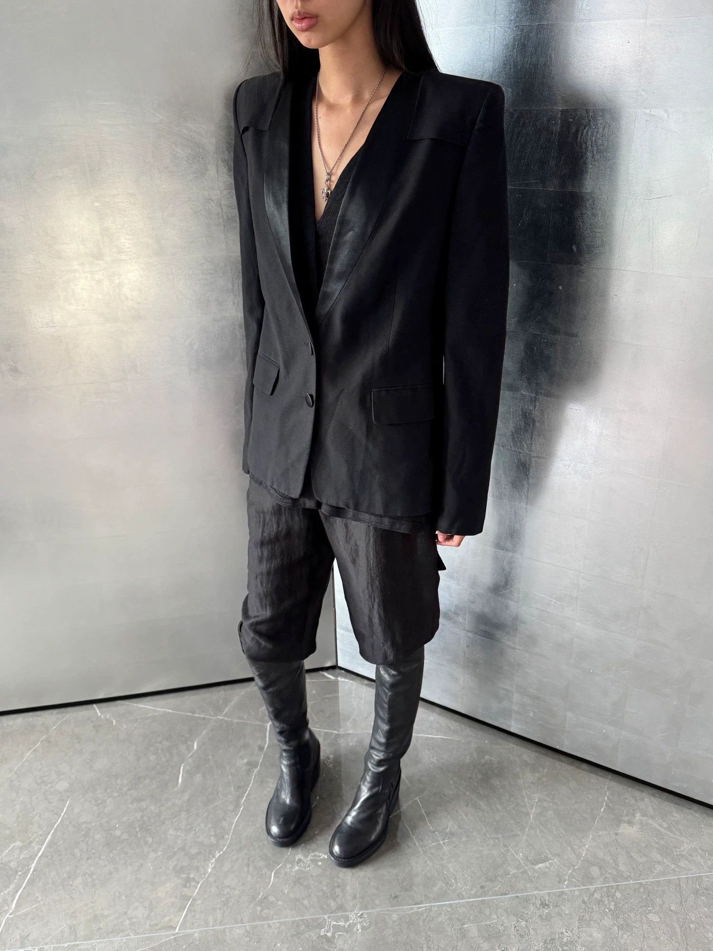 Maison Margiela MMM 4th Line Vintage Shoulder Pad Tailored Blazer Size 46 Size L / US 10 / IT 46 - 8 Thumbnail