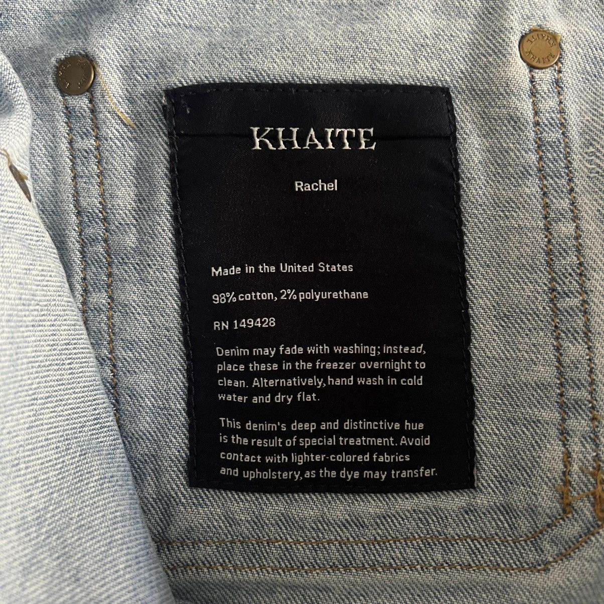KHAITE Khaite Rachel Patch Pocket Cropped Flare Jeans Size 28" / US 6 / IT 42 - 8 Thumbnail