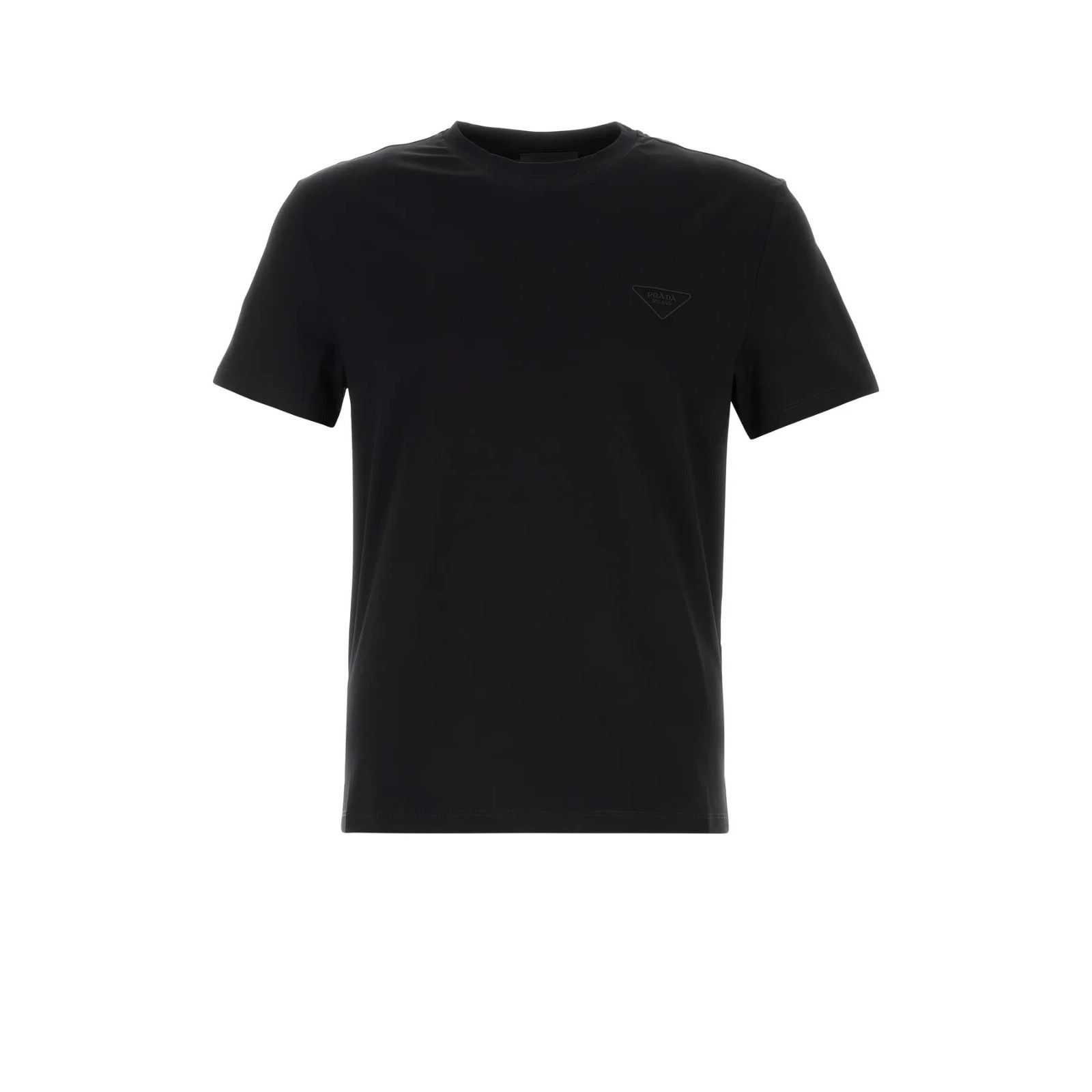 PRADA Black Cotton T-shirt New )