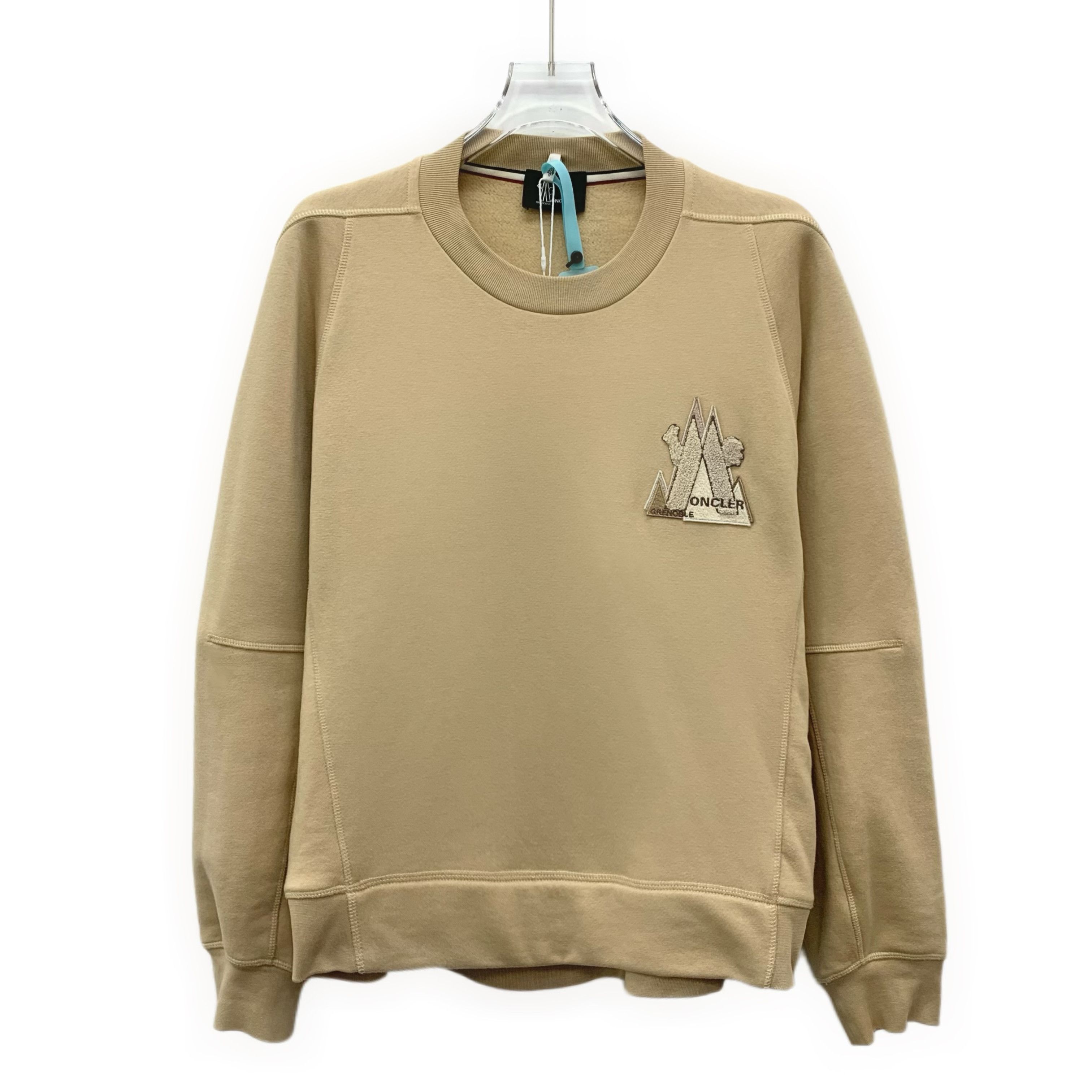 Moncler Moncler Maglia Flocked Sweatshirt Brown (S) Size US S / EU 44-46 / 1 - 1 Thumbnail