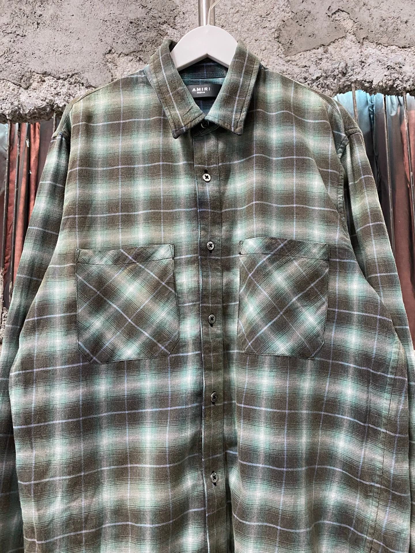 Amiri Amiri Men's Destroyed Shirt 38 New Size US S / EU 44-46 / 1 - 3 Thumbnail