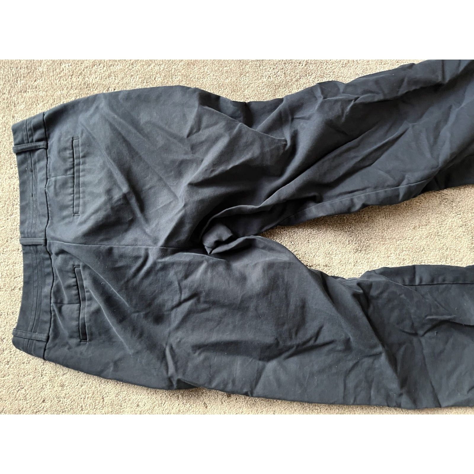 Banana Republic Banana Republic Pants Women 10S Martin-Fit Cotton Blend Blue Navy Dress Pants Flat Front Pockets Zipper Button Classic 10S Regular Knit Size 32" / US 10 / IT 46 - 4 Thumbnail