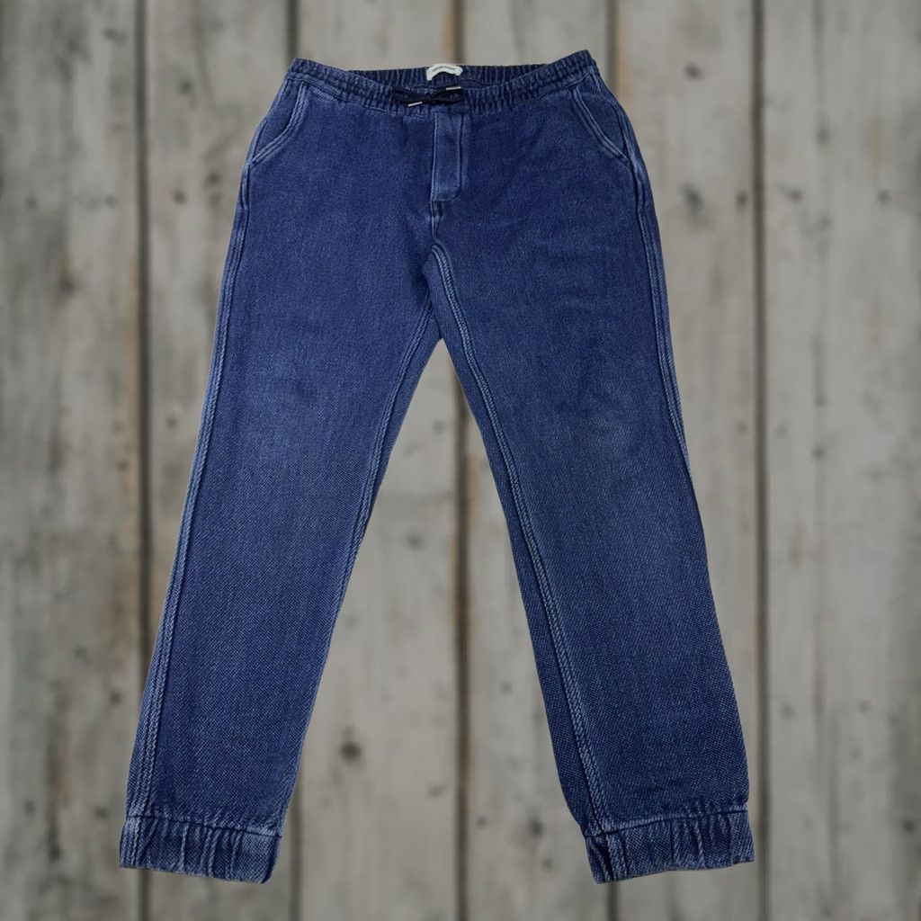 Taylor Stitch Taylor Stitch Apres Pants Men L Blue Sashiko Drawstring Pockets Size US 33 - 1 Thumbnail