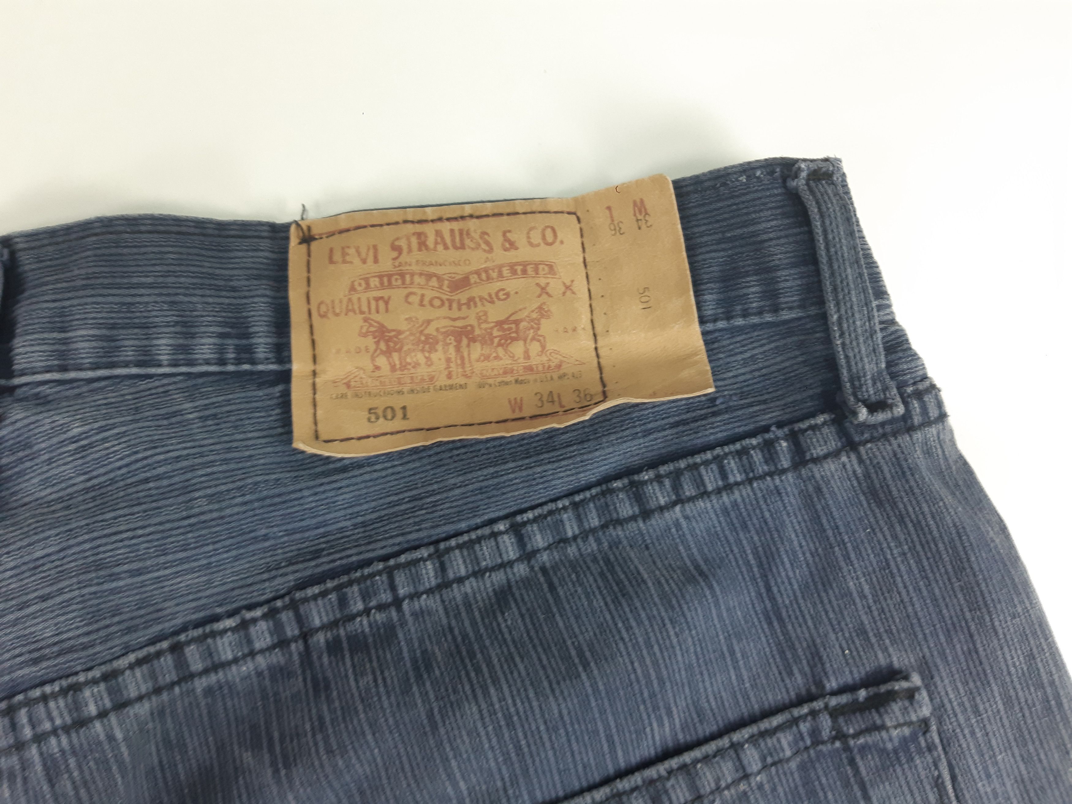 Levi's Vintage 90s LEVI'S 501 Gray Denim made in USA size W34/L36 Size US 34 / EU 50 - 9 Thumbnail