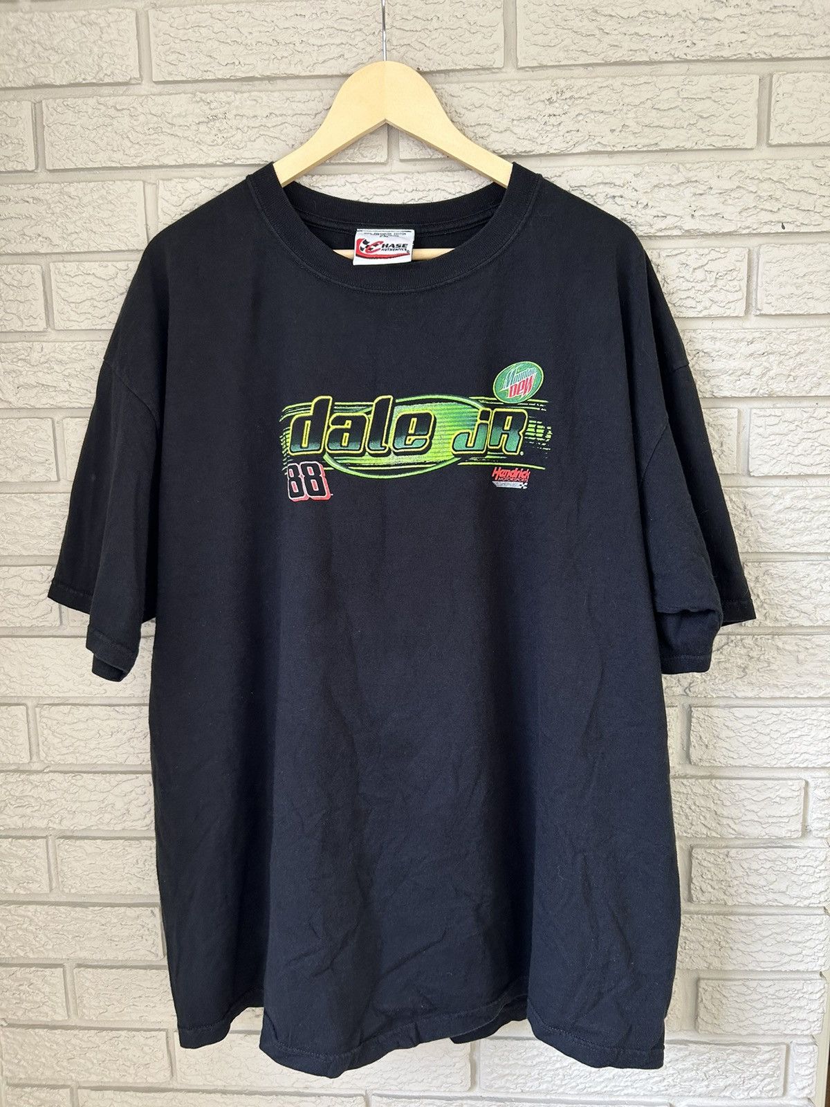NASCAR Vintage NASCAR Dale Earnhardt Jr Racing Mountain Dew Tee Size US XL / EU 56 / 4 - 3 Thumbnail