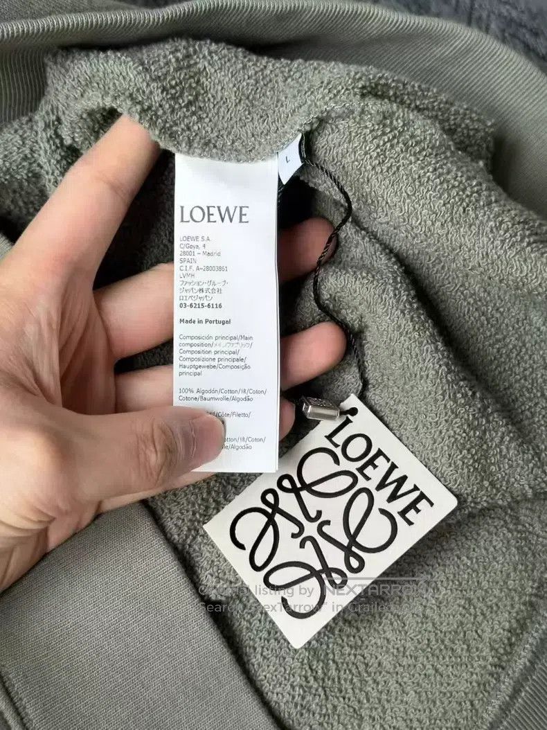 Loewe Loewe Embroidered Large Logo Drawstring Hoodie Size US L / EU 52-54 / 3 - 4 Thumbnail