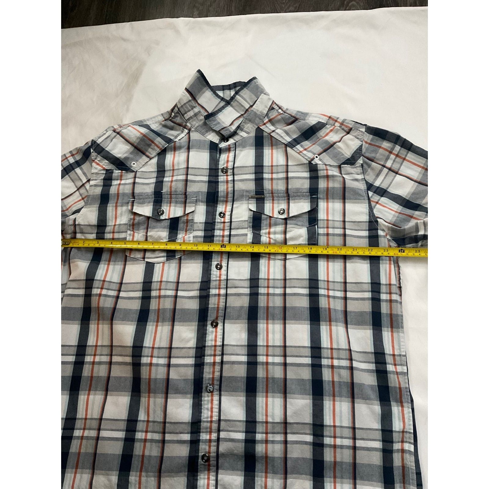 Ecko Unltd. Ecko Button Down Plaid Strped Polo Shirt M Academia Size US M / EU 48-50 / 2 - 5 Thumbnail