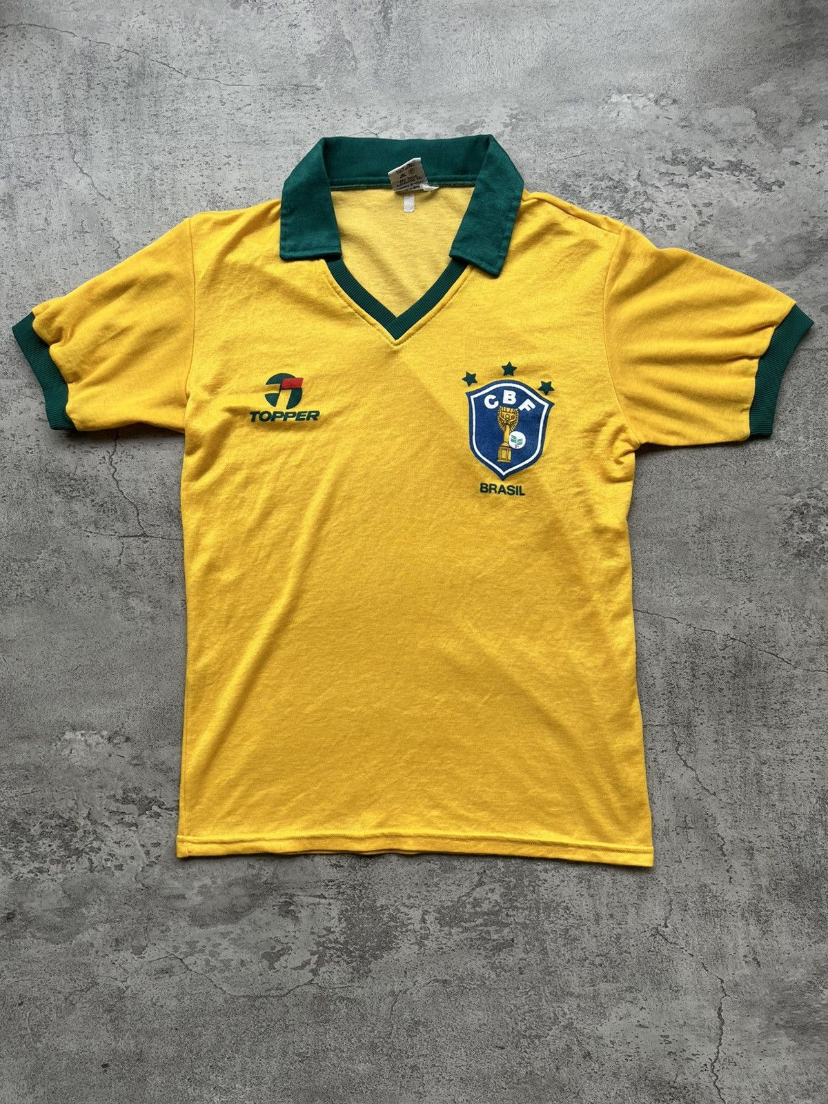 Topperz Vintage Jersey Brazil Word Cup 1986 Size US M / EU 48-50 / 2 - 1 Thumbnail