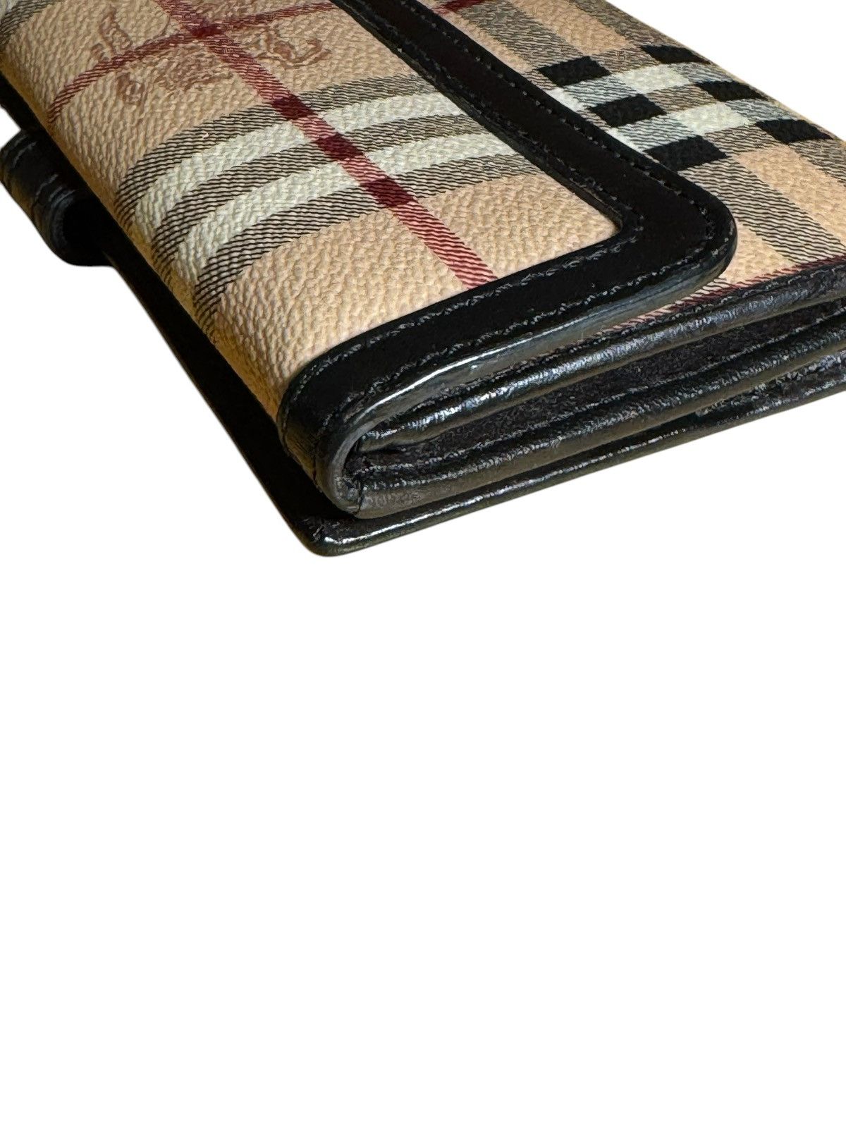 Burberry BURBERRY Haymarket Check Coated Canvas Long Continental Size ONE SIZE - 3 Thumbnail