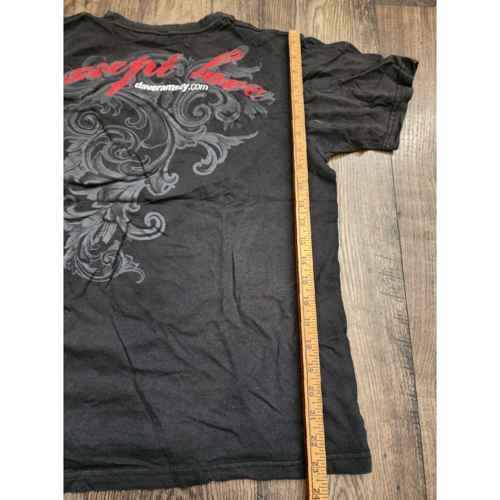 Doublet VINTAGE Dave Ramsey Owe Nothing But Love Double Sided Black Cotton T Shirt Mens L 90s Size US L / EU 52-54 / 3 - 3 Thumbnail