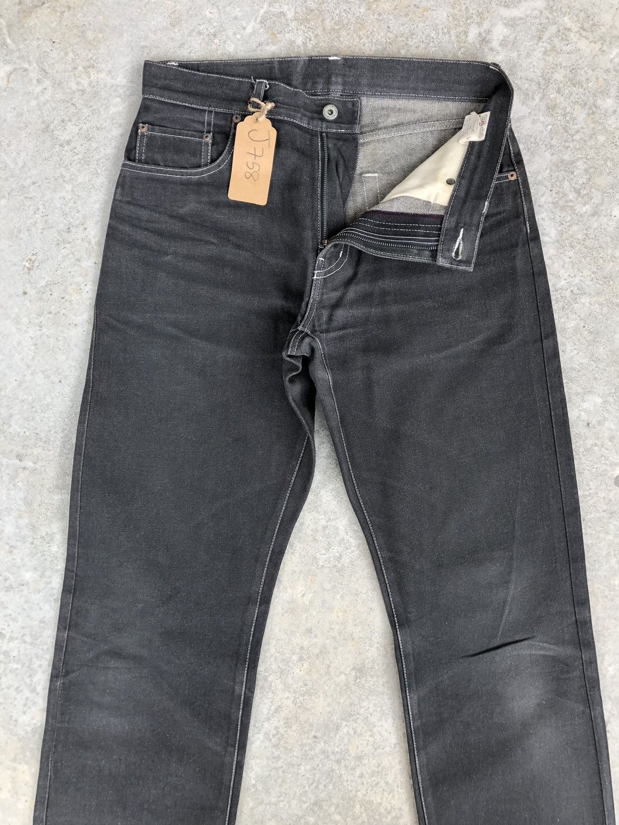 PPFM PPFM Distressed Jeans Straight Fit Jeans Size US 32 / EU 48 - 3 Thumbnail