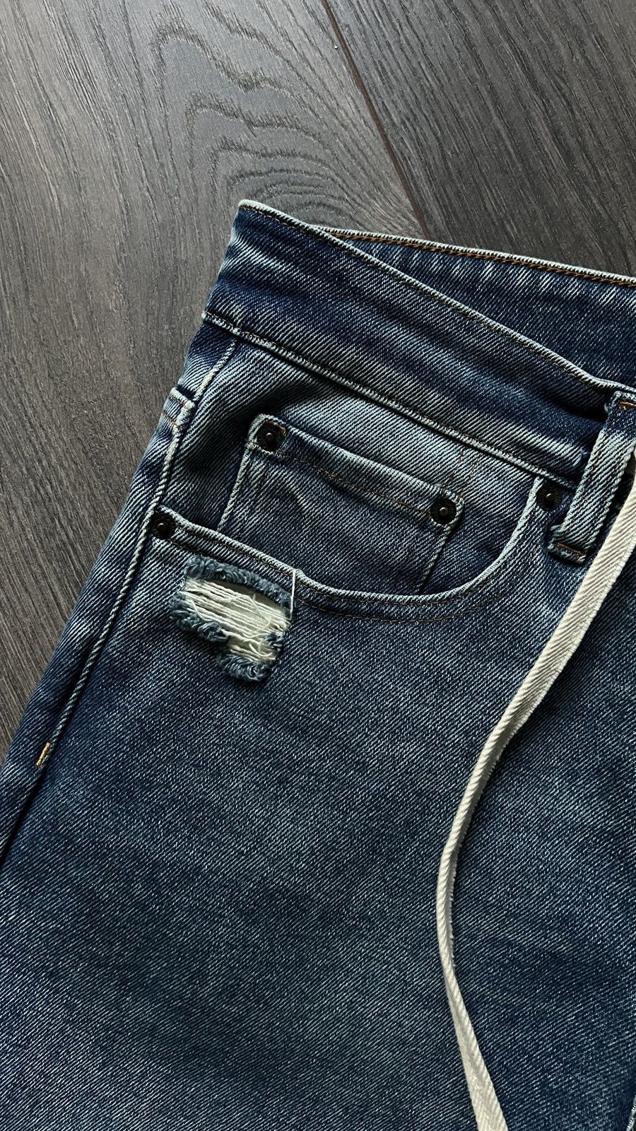 Val Kristopher Val Kristopher Drawstring Straight Leg Jeans Size US 32 / EU 48 - 10 Thumbnail