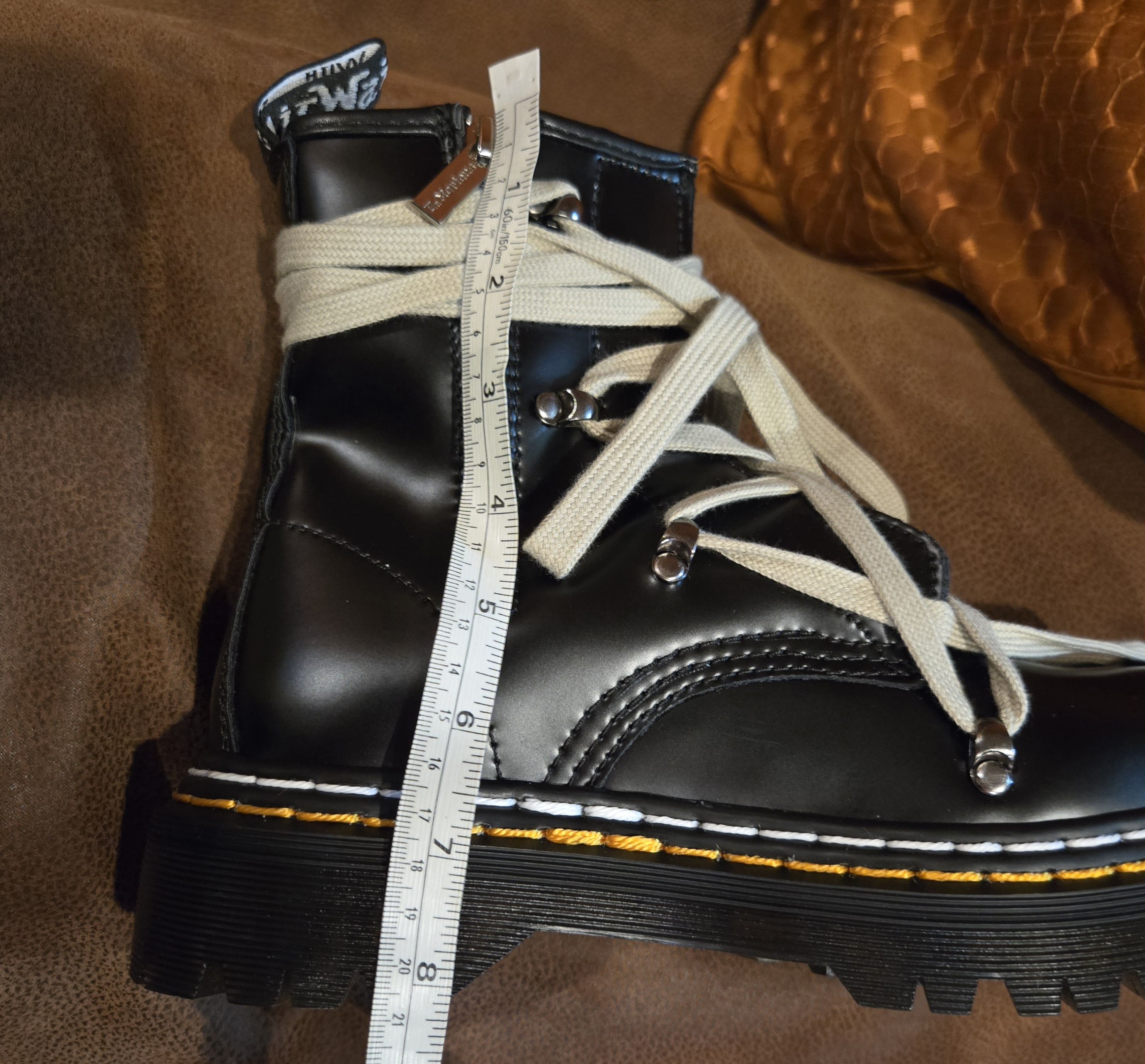 Dr. Martens Doc Dr Martens x Rick Owens 1460 Bex Leather Lace-Up Boot Size US 7 / IT 37 - 10 Thumbnail