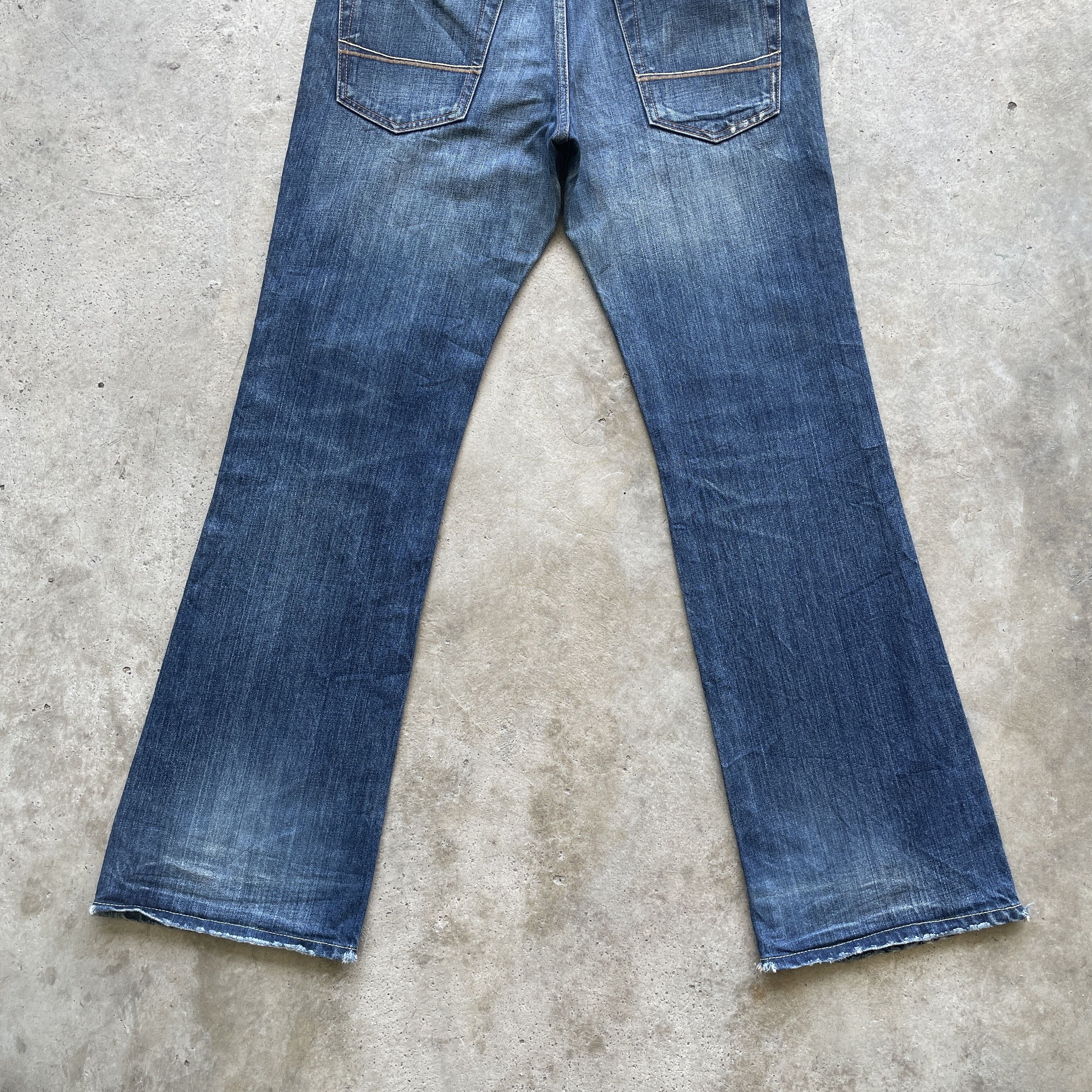 Abercrombie & Fitch W32 VINTAGE A&F DISTRESSED FLARE JEANS BOOTCUT DENIM PANTS Size US 32 / EU 48 - 11 Thumbnail