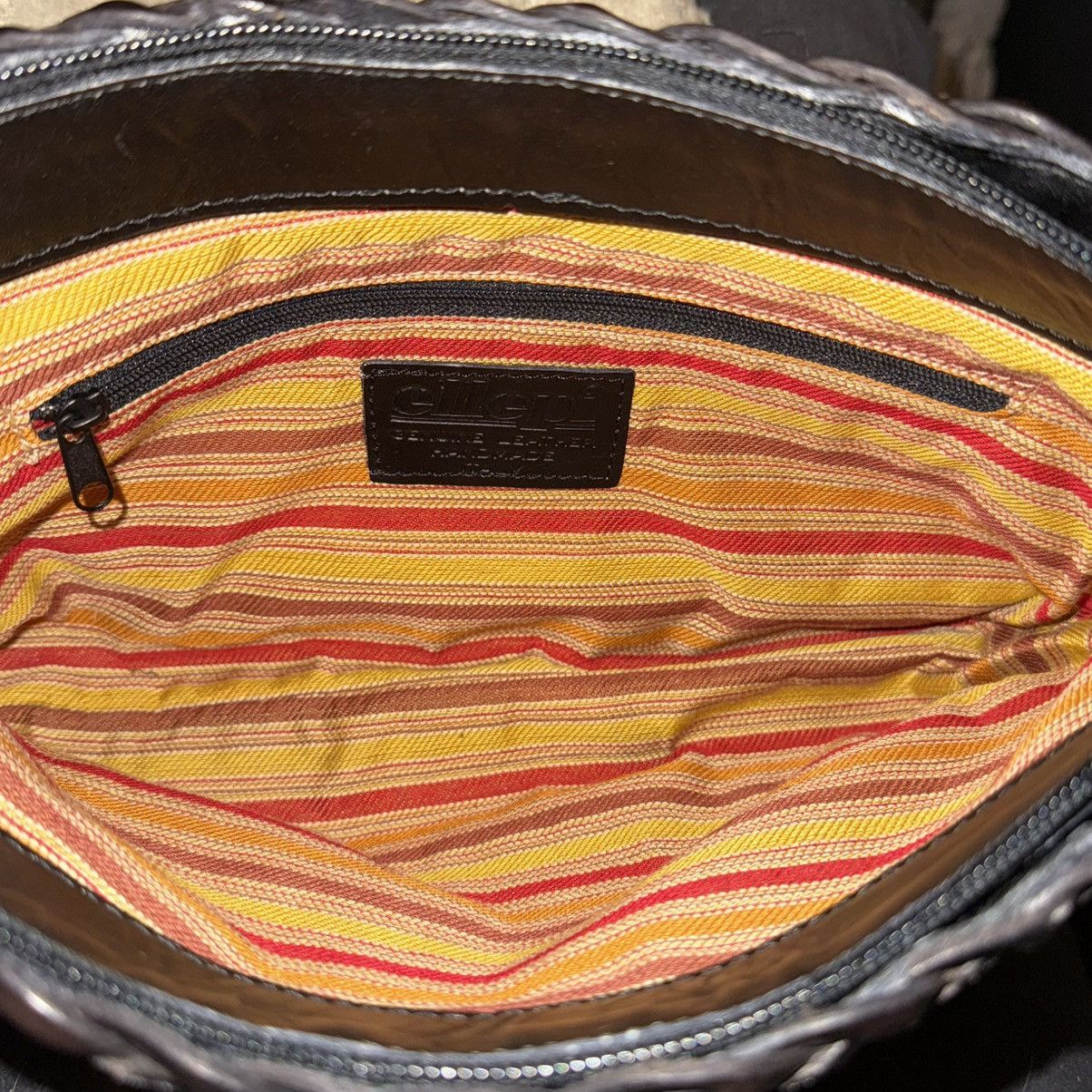 Vintage Vintage Ellepi Italian leather basket weave shoulder/handbag Size ONE SIZE - 8 Thumbnail