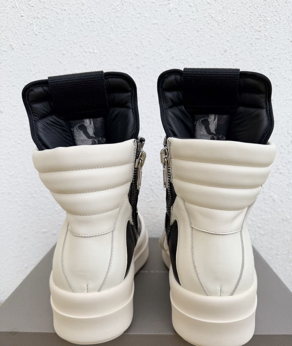 Rick Owens Rick Owens platform high-top sneakers, black and white Size US 7 / IT 37 - 6 Thumbnail